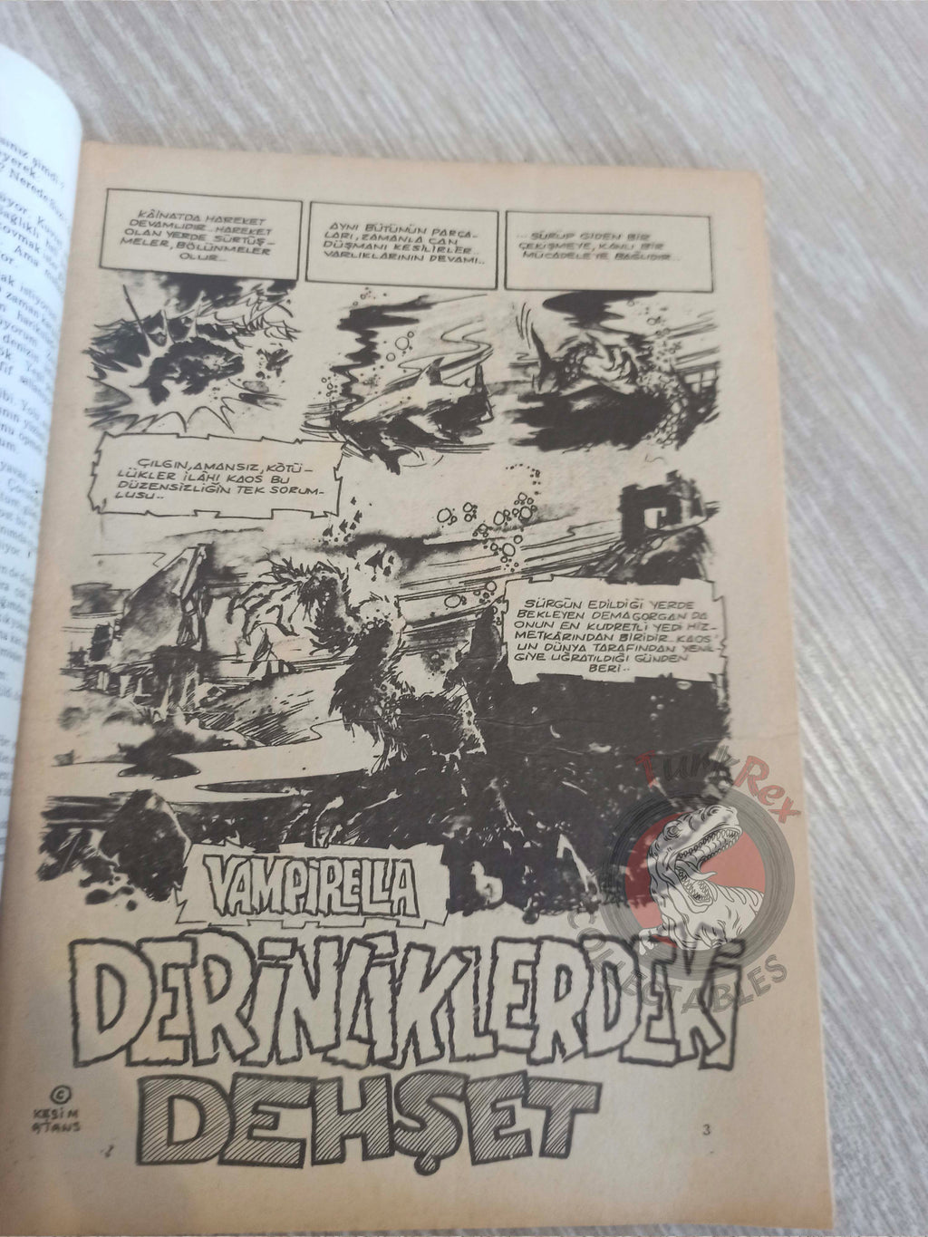 Vampirella #3 1976 Turkish Comic Turkey Warren Publishing cover #49 Dracula