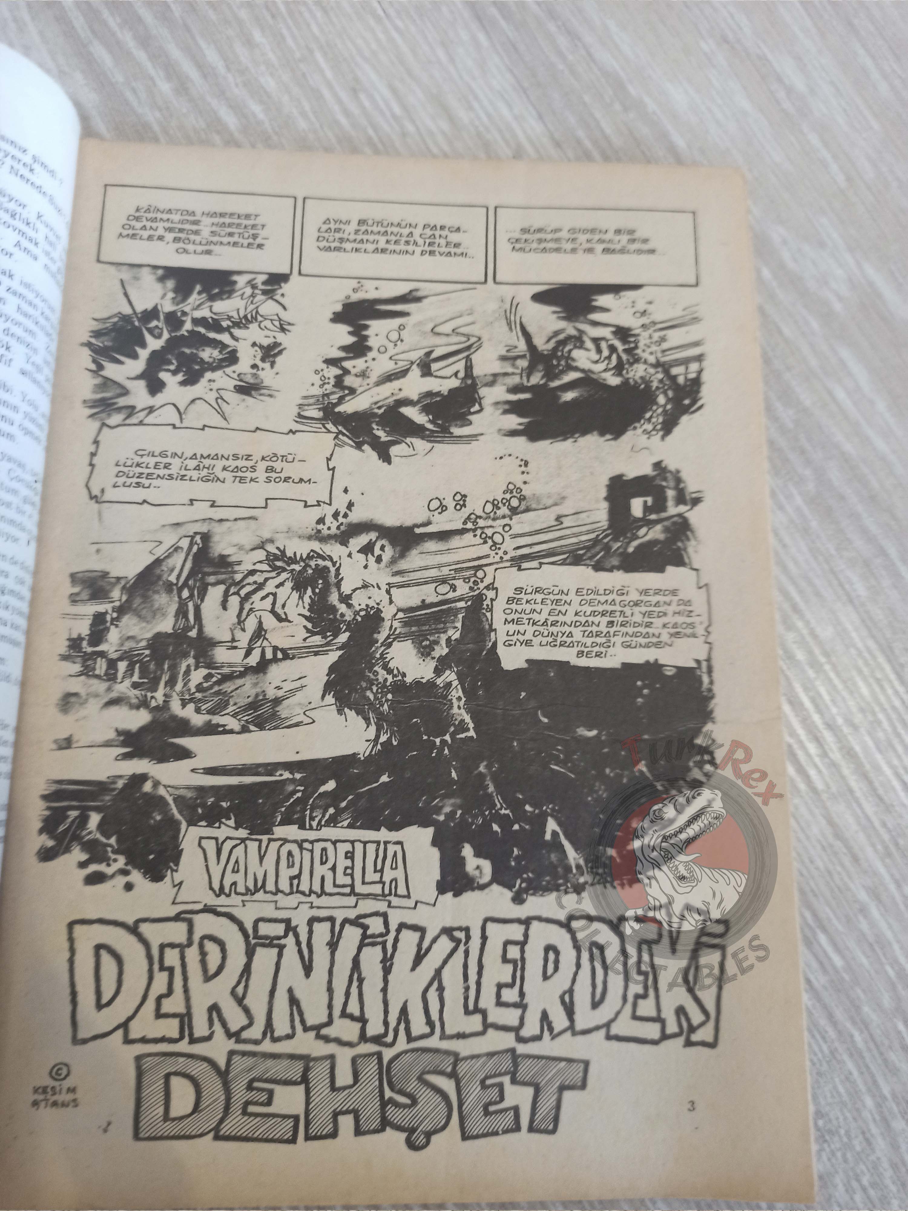 Vampirella #3 1976 Turkish Comic Turkey Warren Publishing cover #49 Dracula