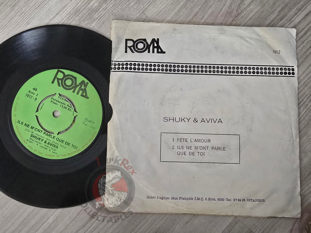 Shuky & Aviva – Fete L'Amour 7" Turkish Pressing Vinyl Turkey Edition