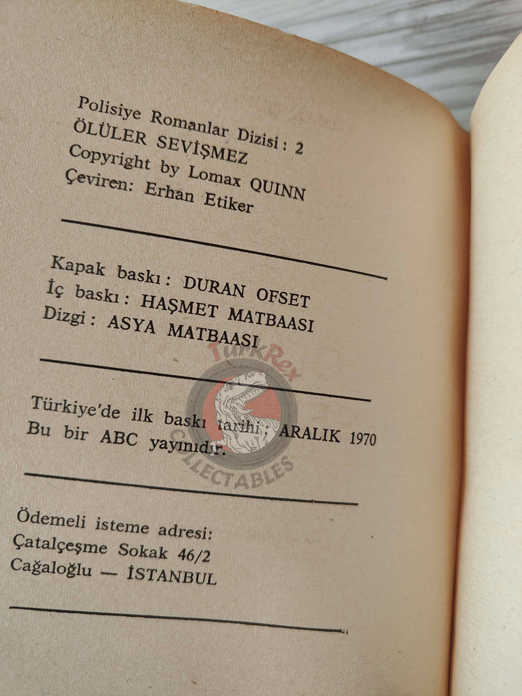 Lomax Quinn – Jack Brown #2 1970 Turkish Book Turkey