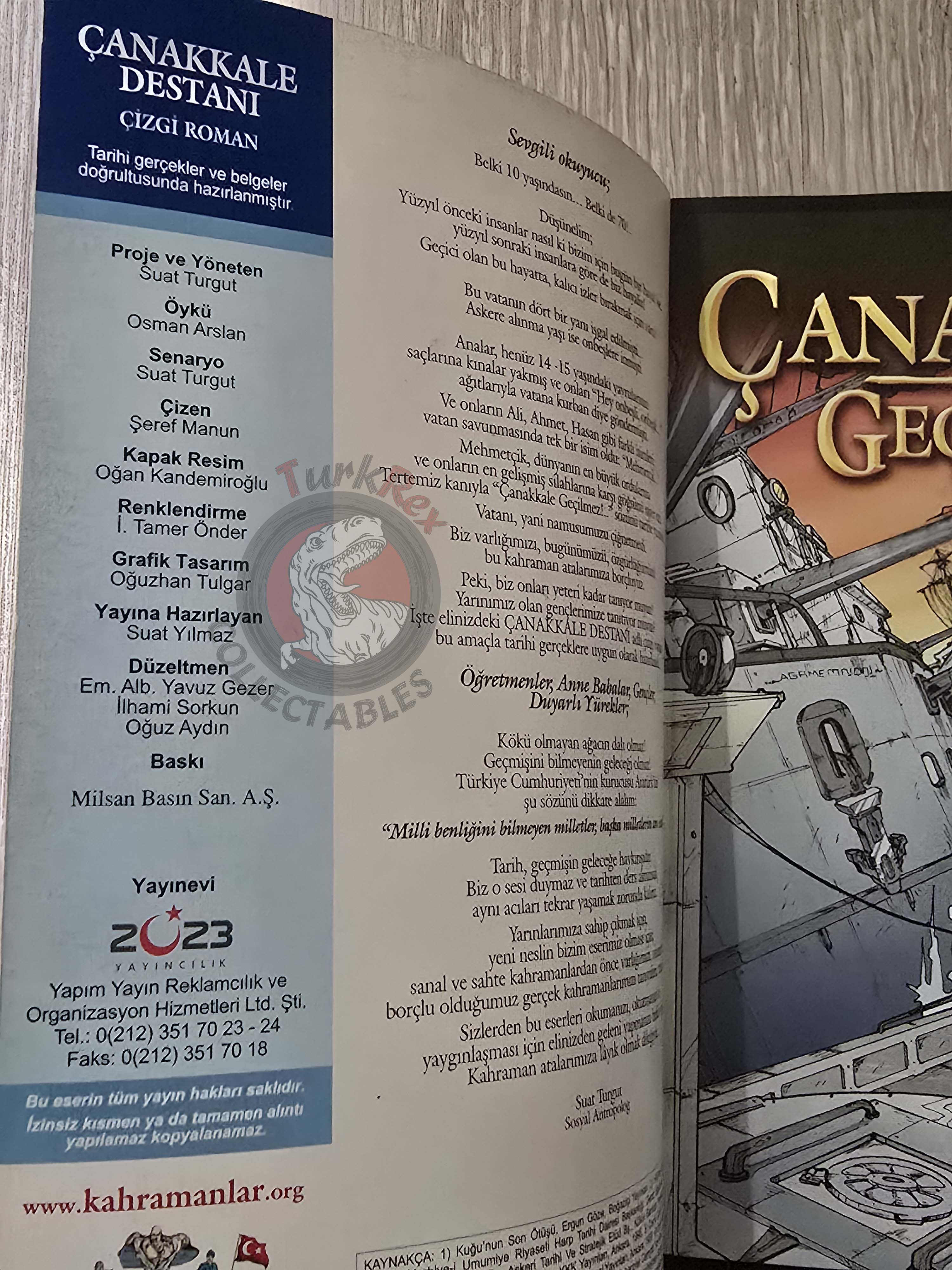 World War I – Gallipoli Campaign Turkish Comic Turkey