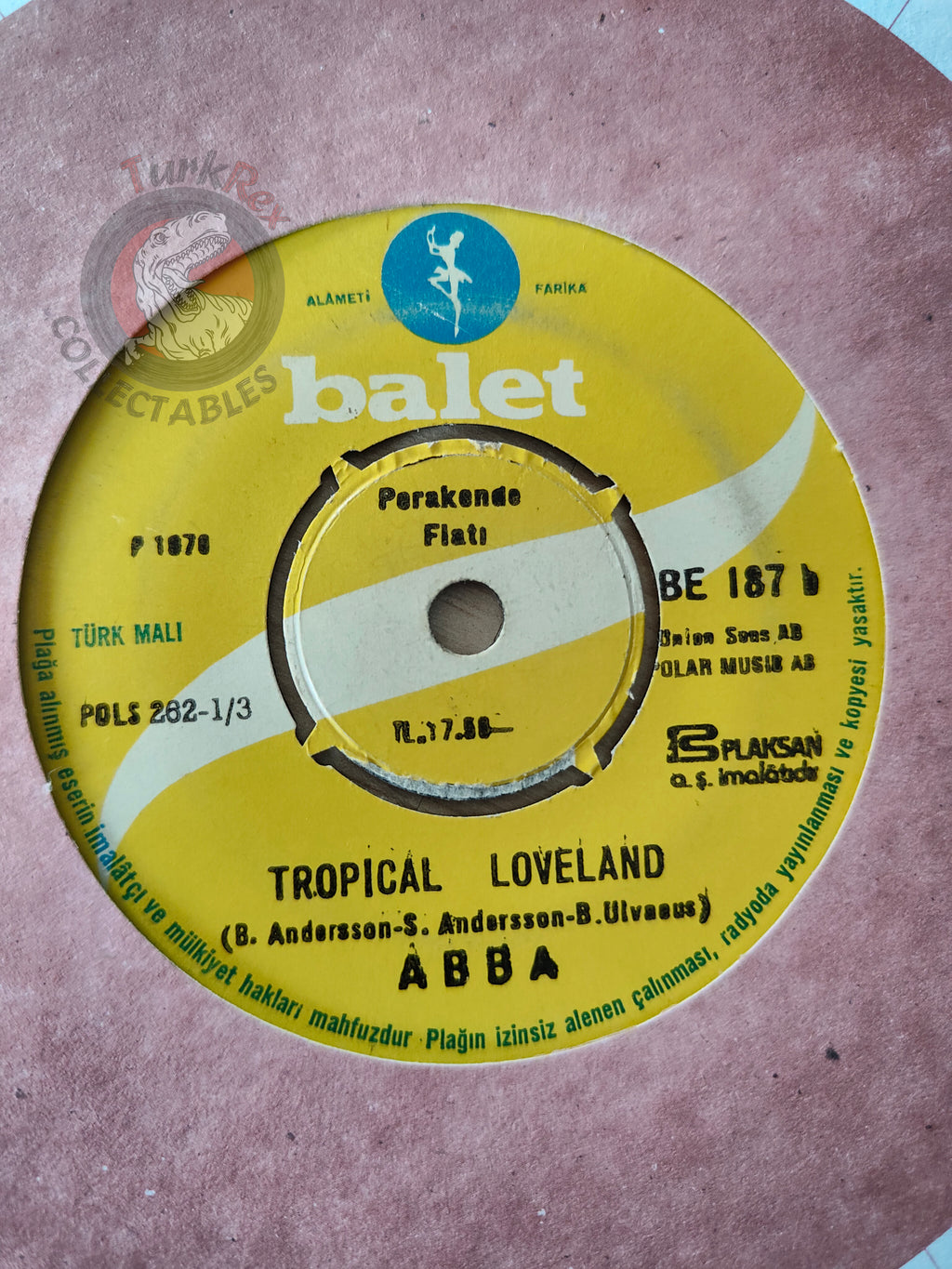 ABBA – Fernando 7" Turkish Pressing Vinyl Turkey Edition