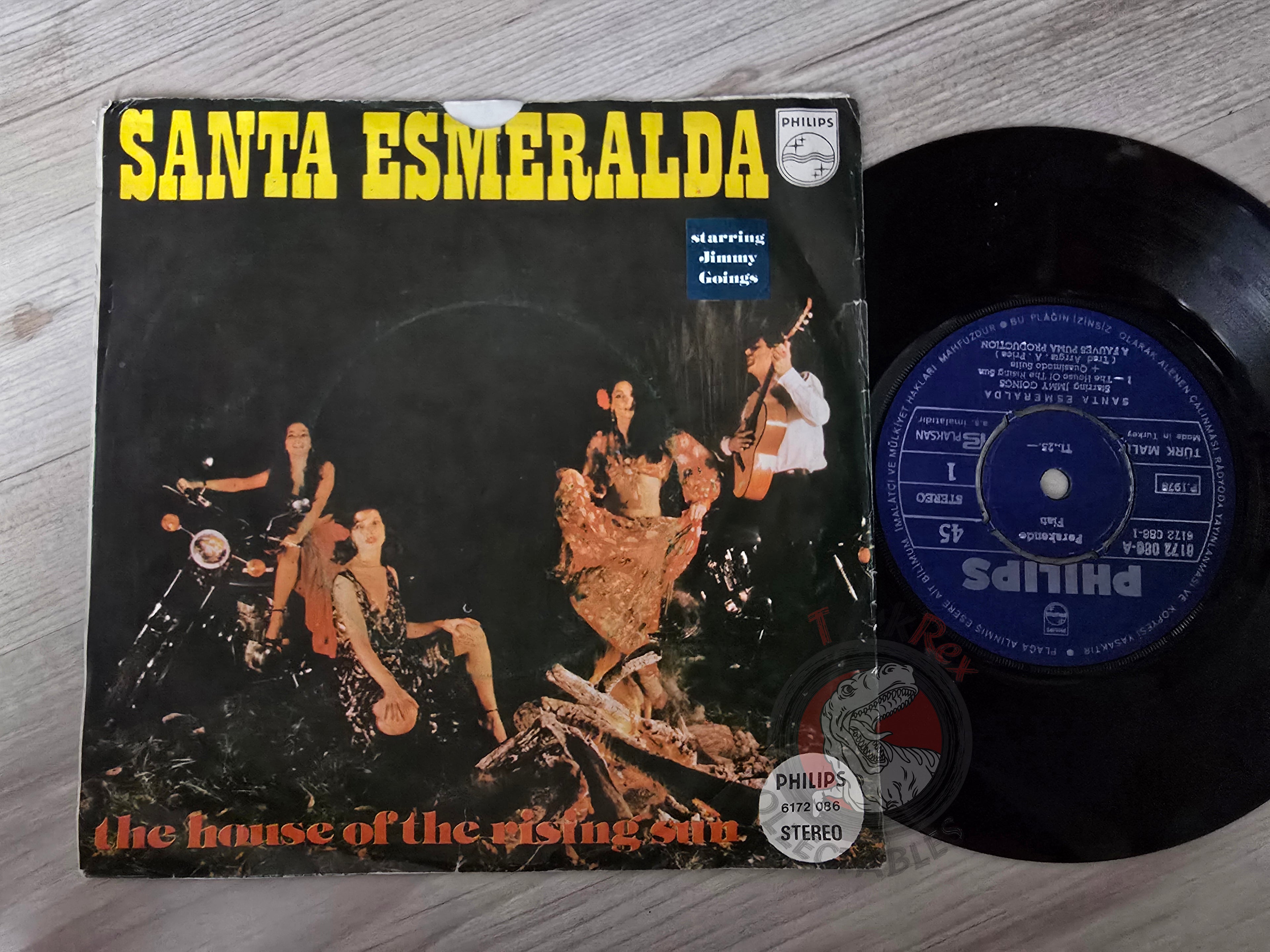 Santa Esmeralda – The House Of The Rising Sun 7" Turkish Pressing Vinyl Turkey Edition