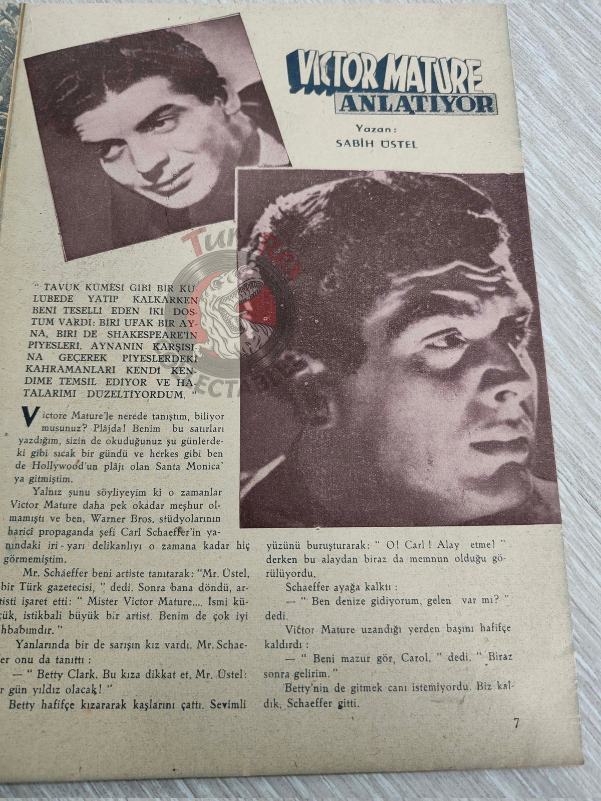 Yıldız 1944 Ingrid Bergman Turkish Mag Turkey Hollywood Cary Grant Victor Mature Errol Flynn