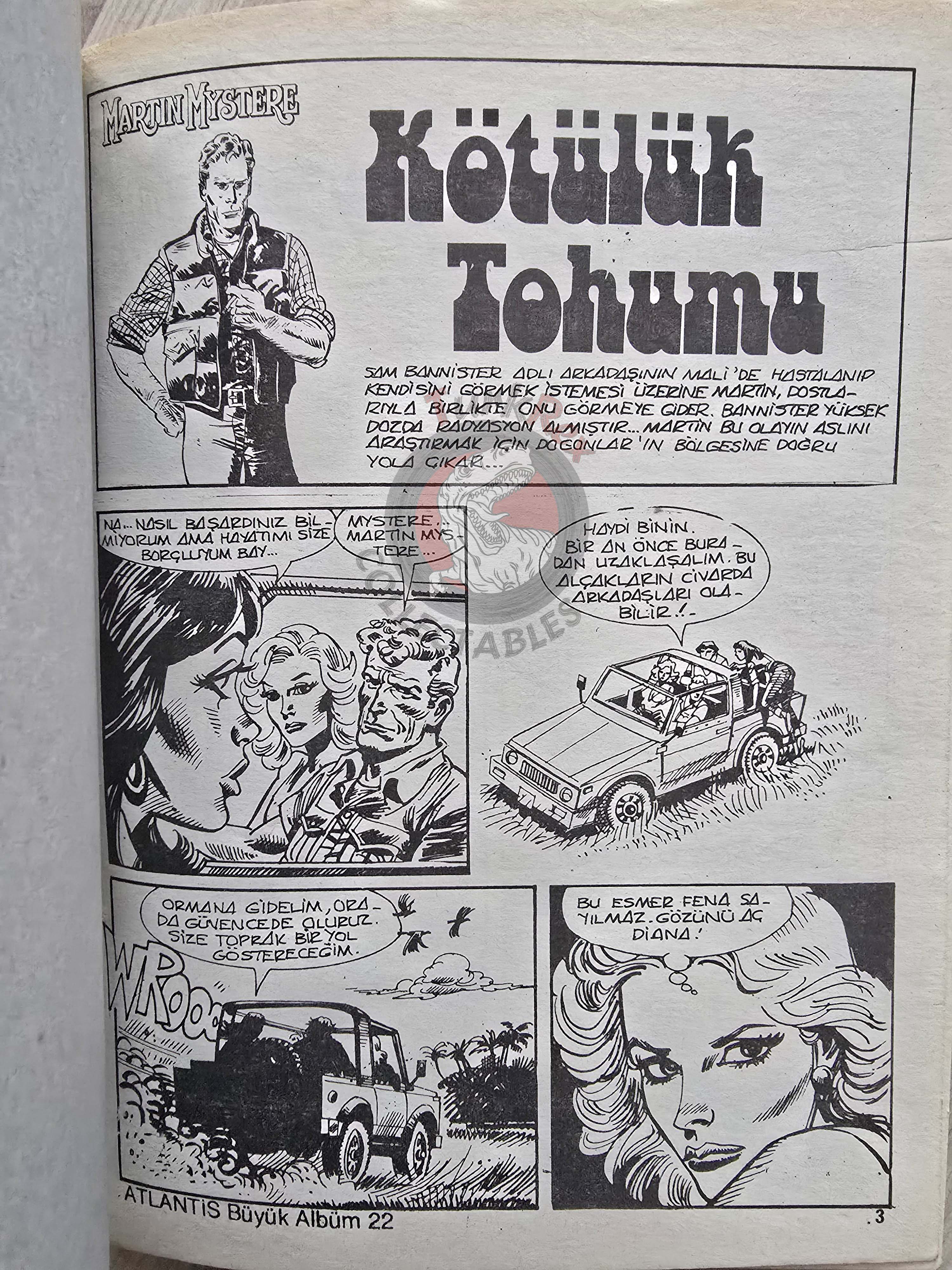 Martin Mystère #22 Quarta Dimension 80s Turkish Comic Turkey #60 #62