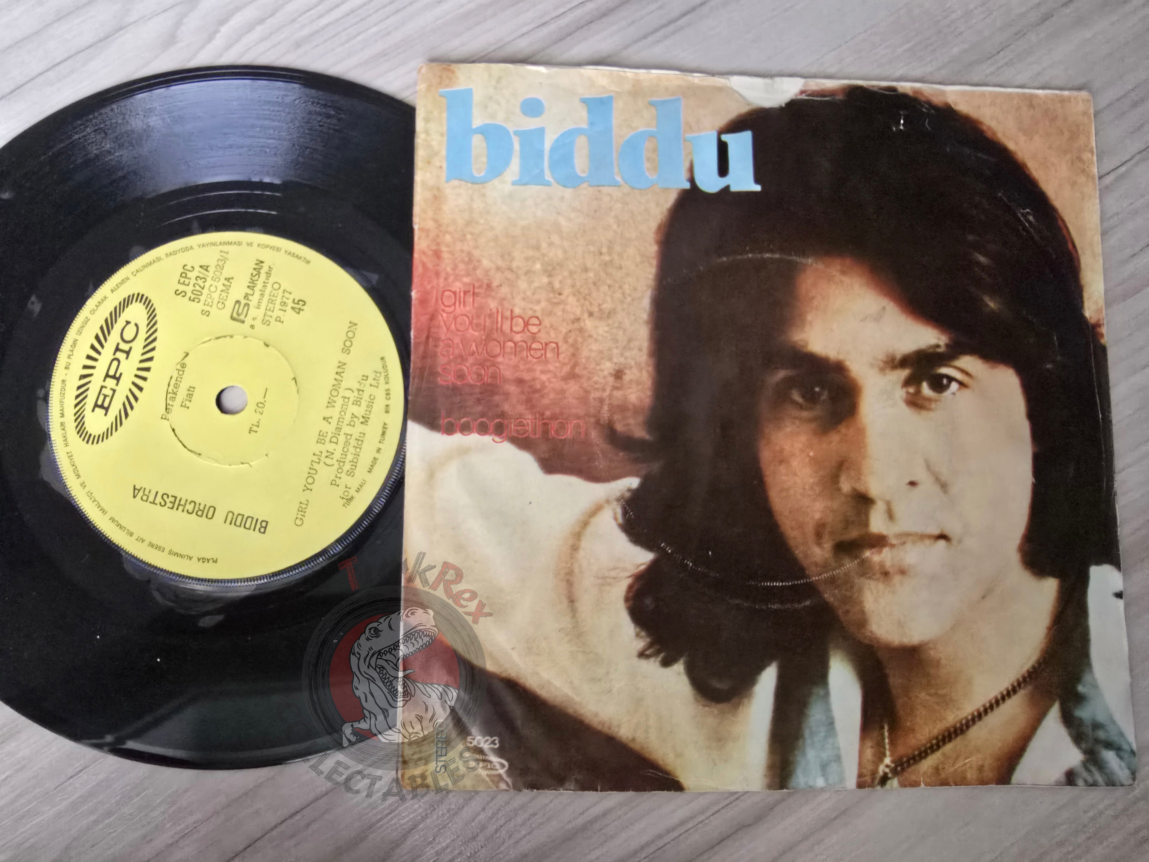 Biddu – Girl You'll Be A Woman Soon 7" Turkish Pressing Vinyl Turkey Edition