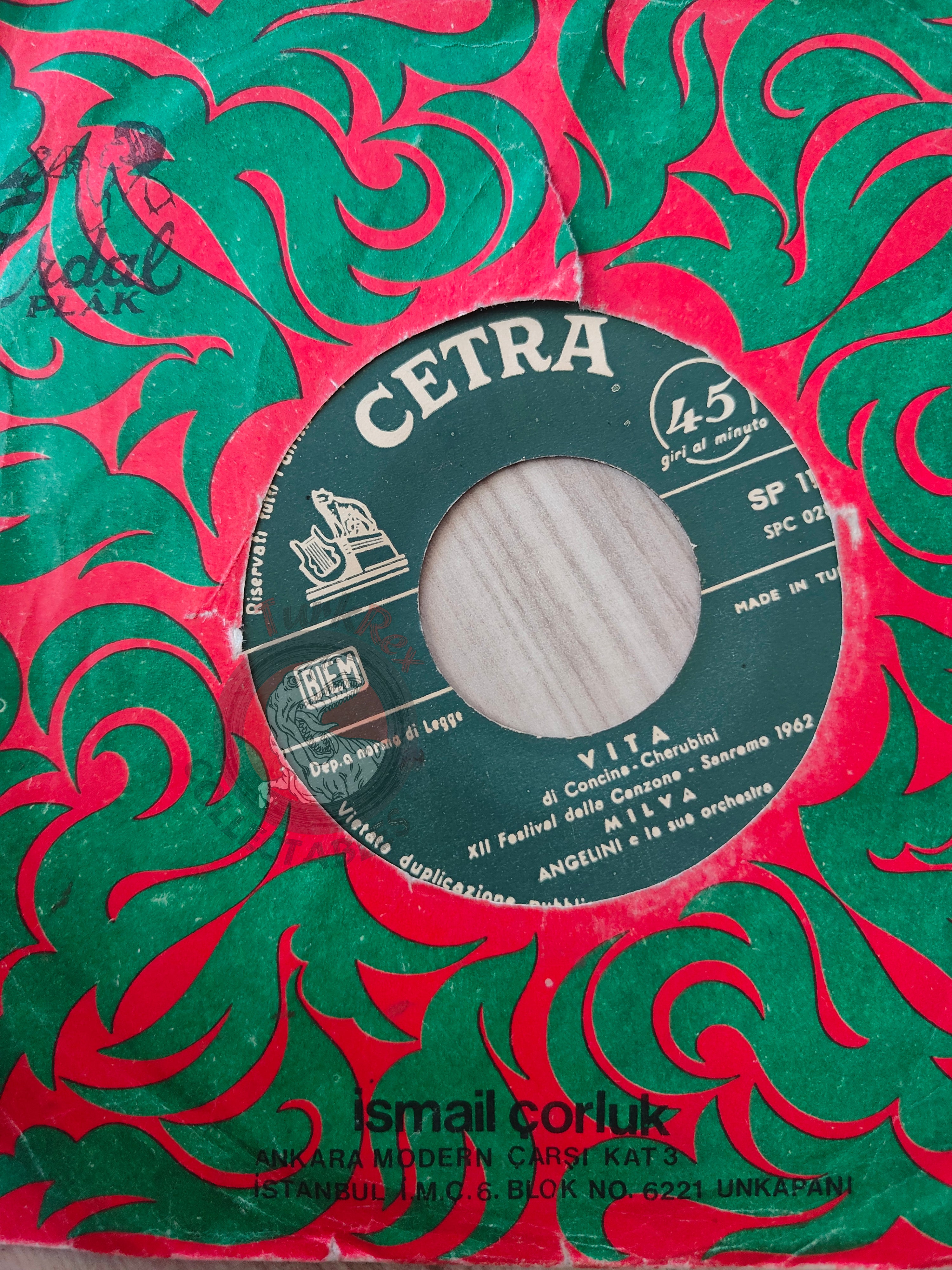 Milva – Tango Italiano / Vita 7" Turkish Pressing Vinyl Turkey Edition
