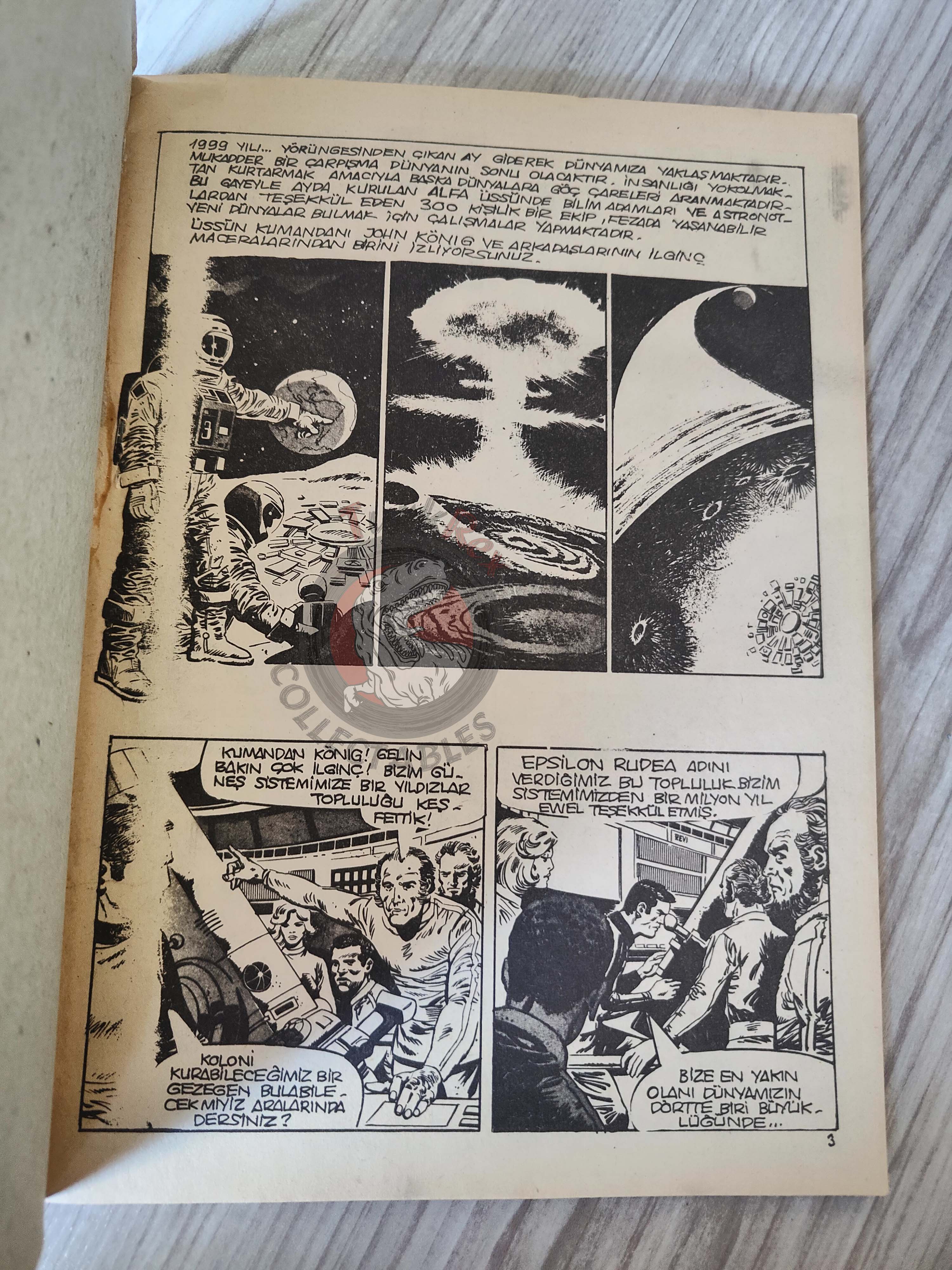 Space: 1999 #1 70s Turkish Comic Turkey #4 #6 #7 A Lonely Emperor Eerie #33