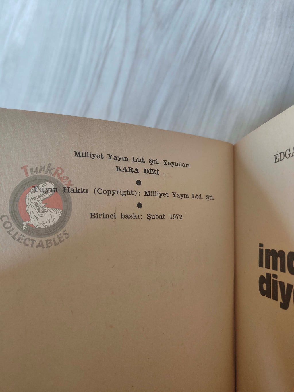 Edgar Wallace – The Gaunt Stranger Ringer 1972 1st Turkish Book Turkey
