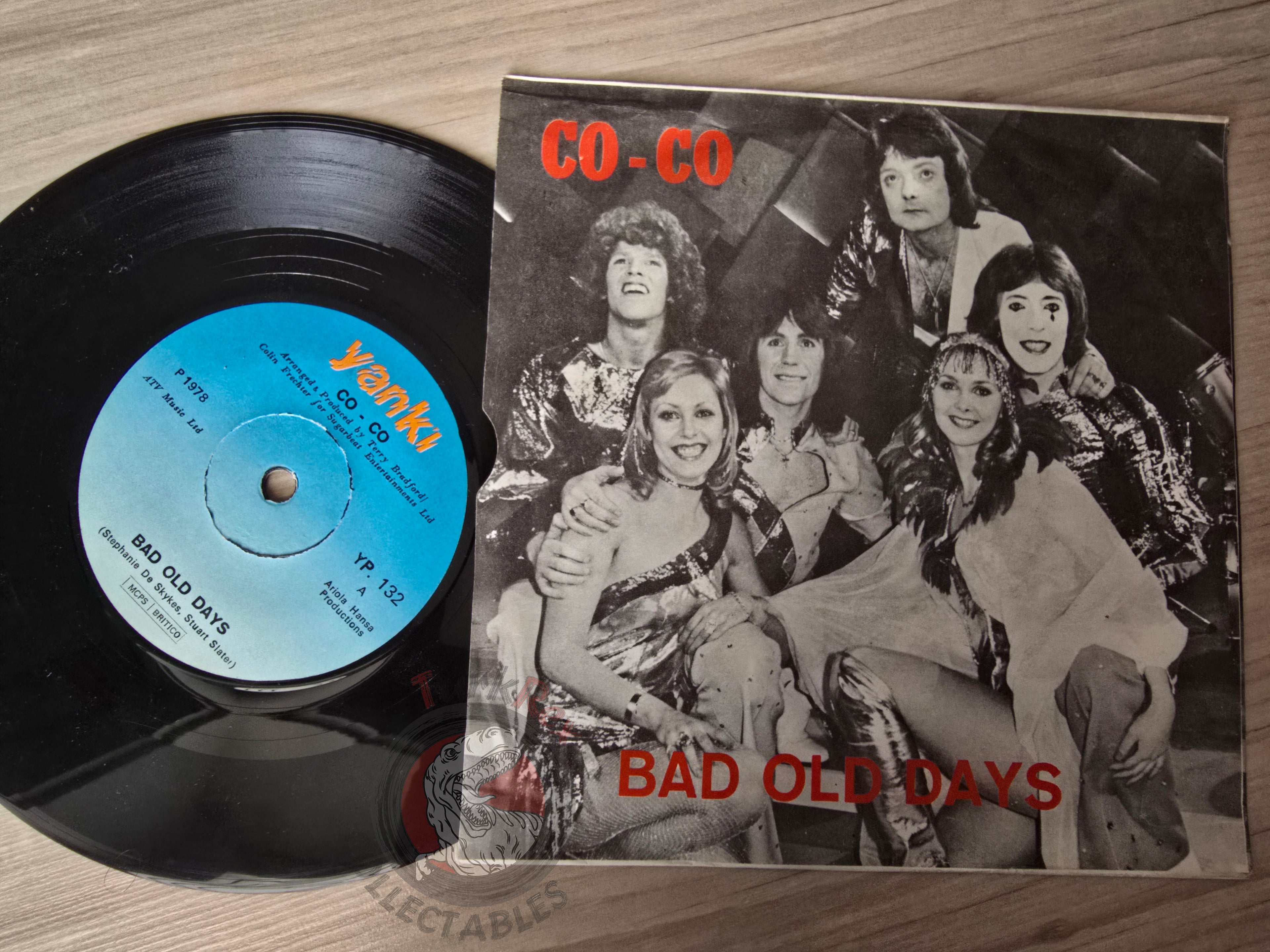 Co-Co – Bad Old Days 7" Turkish Pressing Vinyl Turkey Edition Eurovision