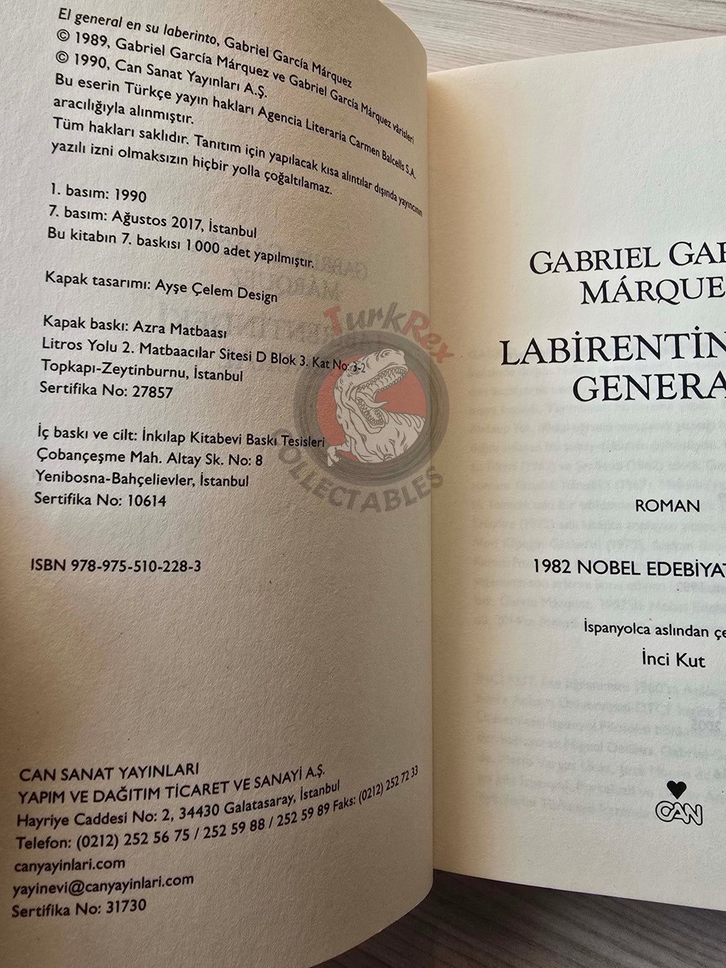 Gabriel García Márquez –  The General In His Labyrinth 2017 Turkish Book Turkey