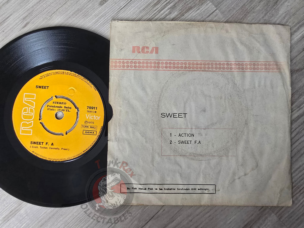 The Sweet – Action 7" Turkish Pressing Vinyl Turkey Edition