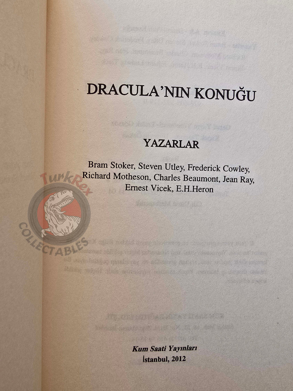 Bram Stoker – Dracula’s Guest 2012 Turkish Book Turkey