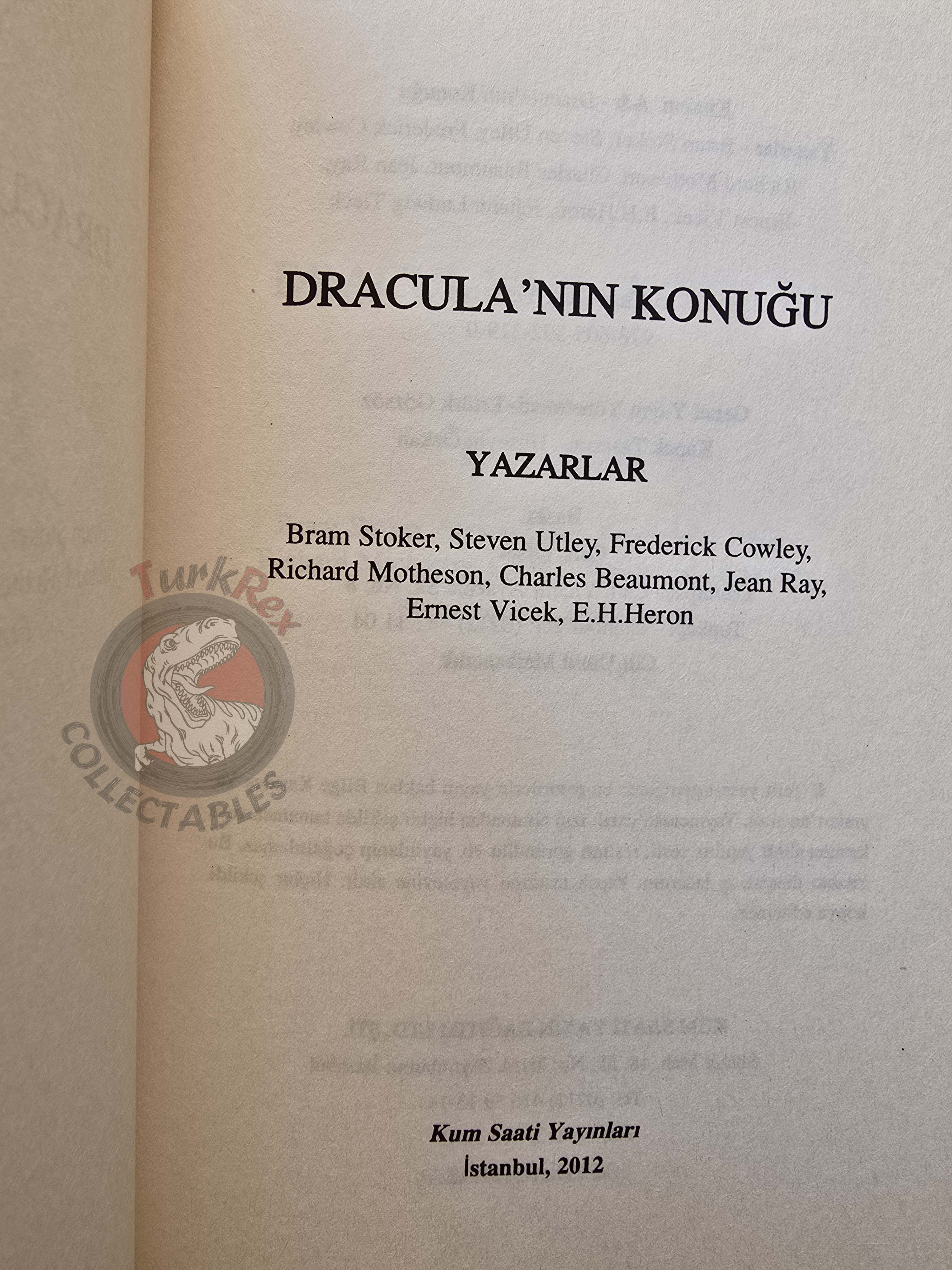 Bram Stoker – Dracula’s Guest 2012 Turkish Book Turkey