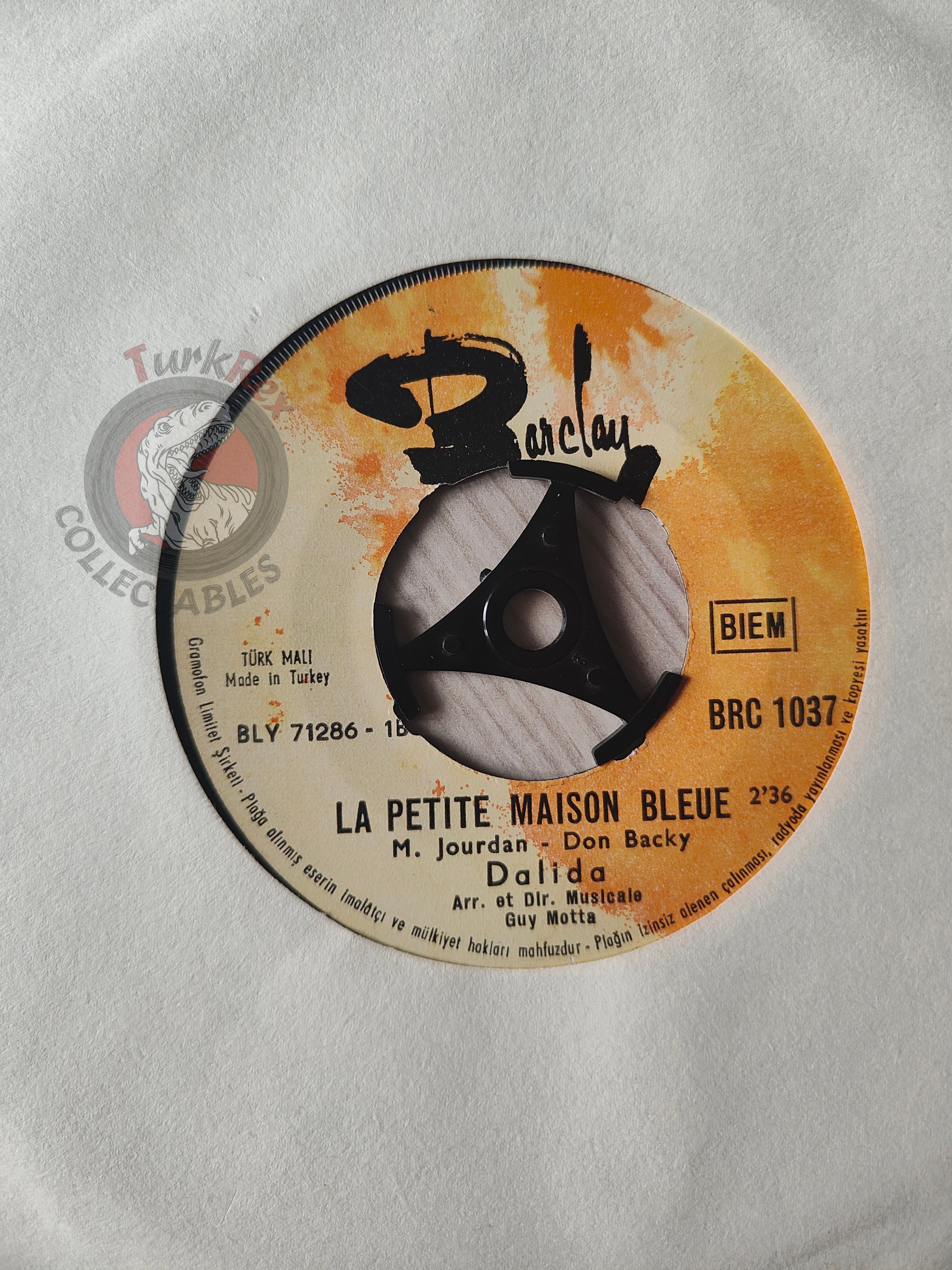 Dalida – La Bambola 7" Turkish Pressing Vinyl Turkey Edition 2