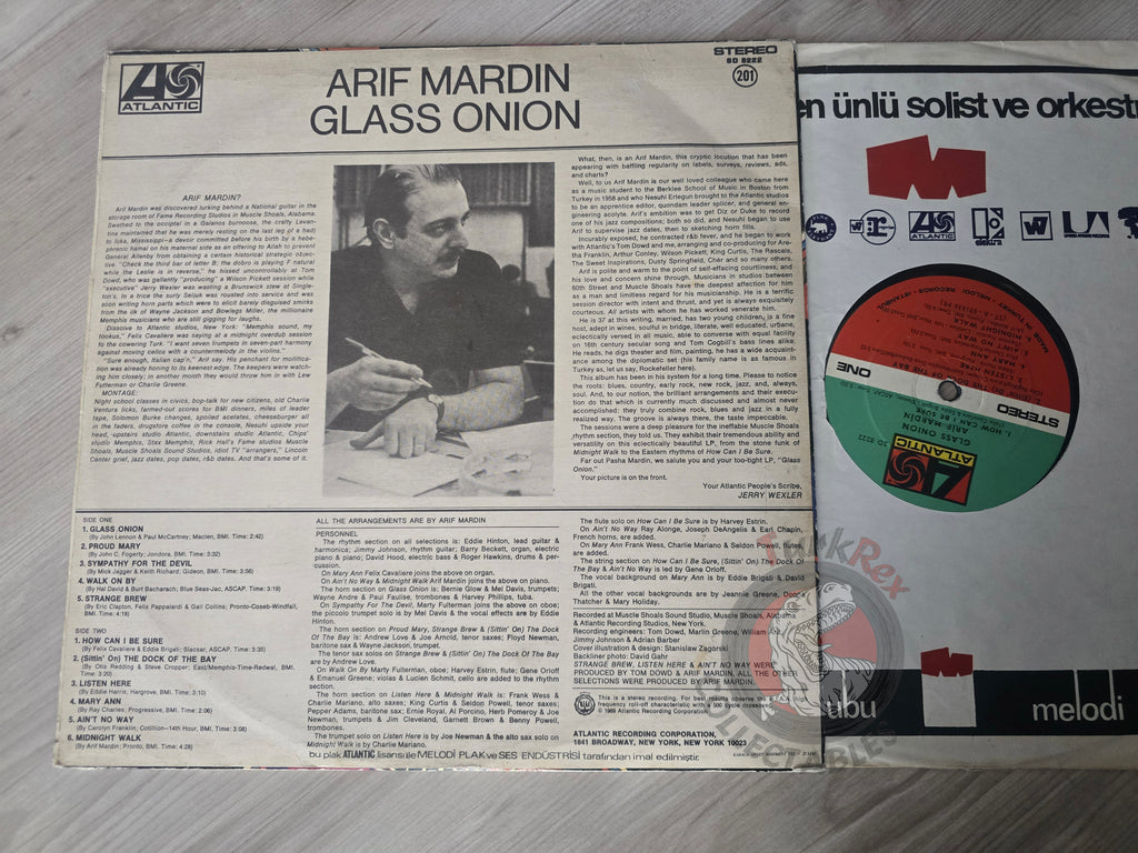 Arif Mardin – Glass Onion Turkish Pressing Vinyl Turkey Edition