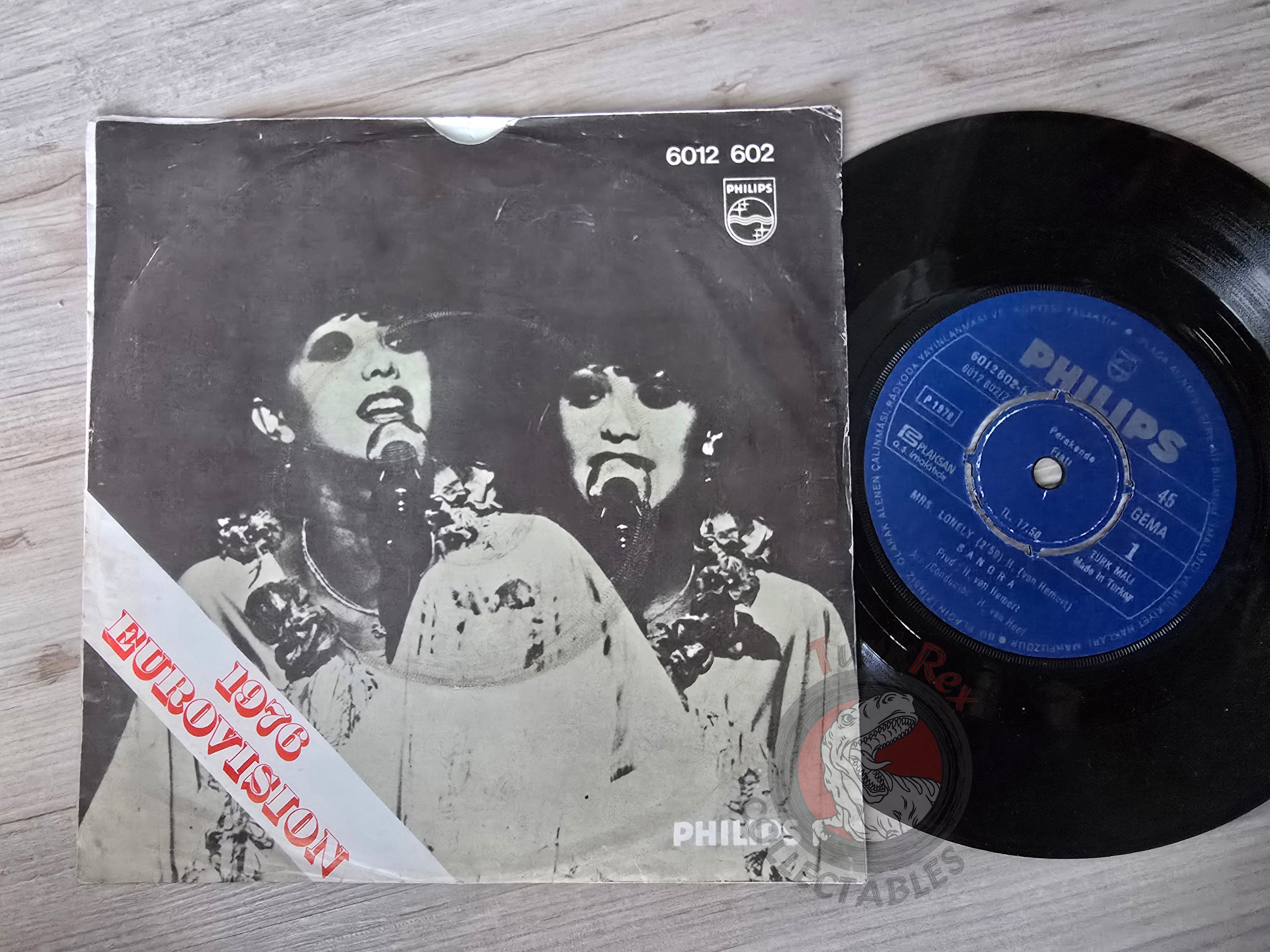 Sandra Reemer – The Party 's Over 7" Turkish Pressing Vinyl Turkey Edition Eurovision