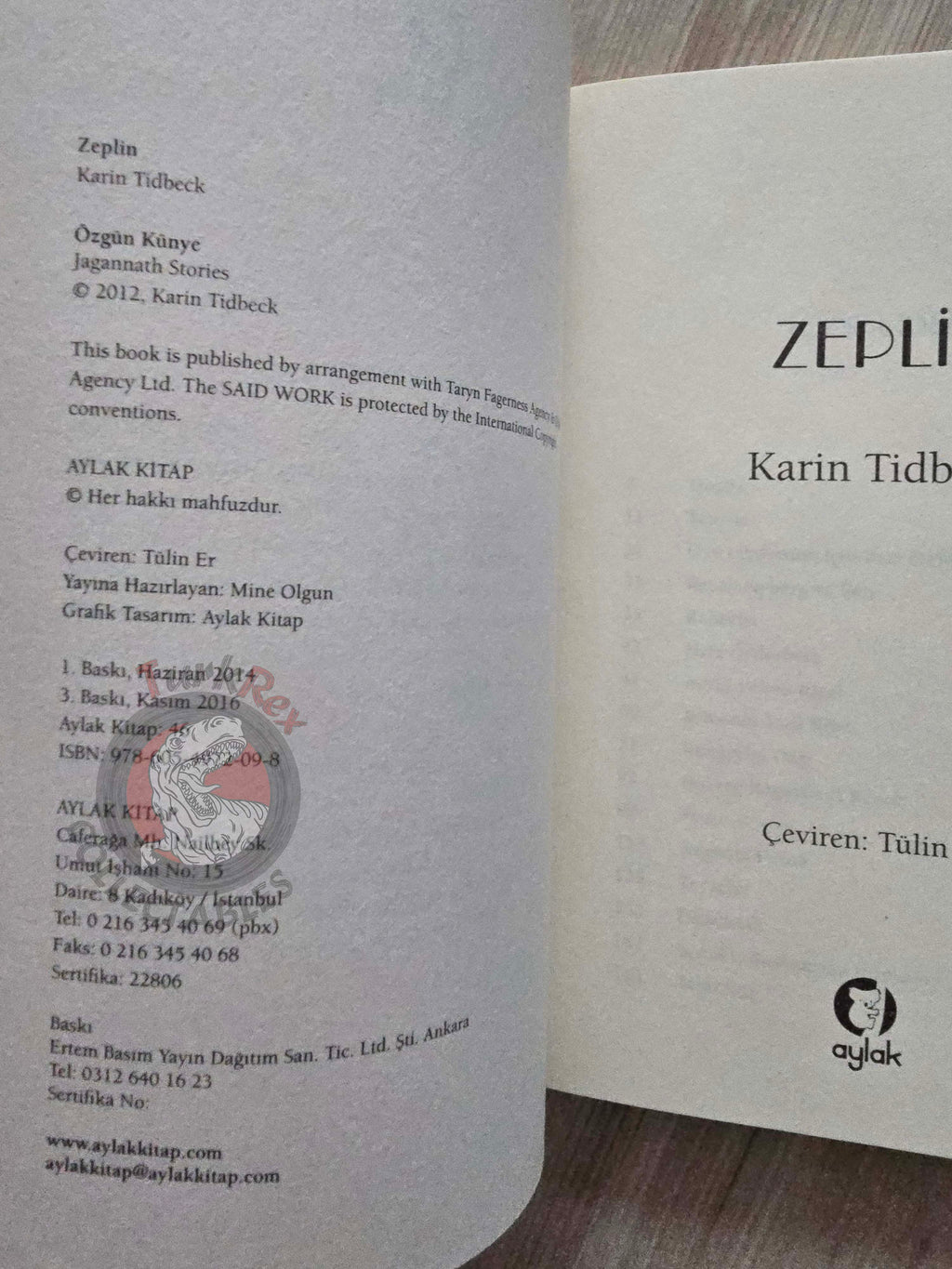 Karin Tidbeck – Jagannath Stories 2016 Turkish Book Turkey