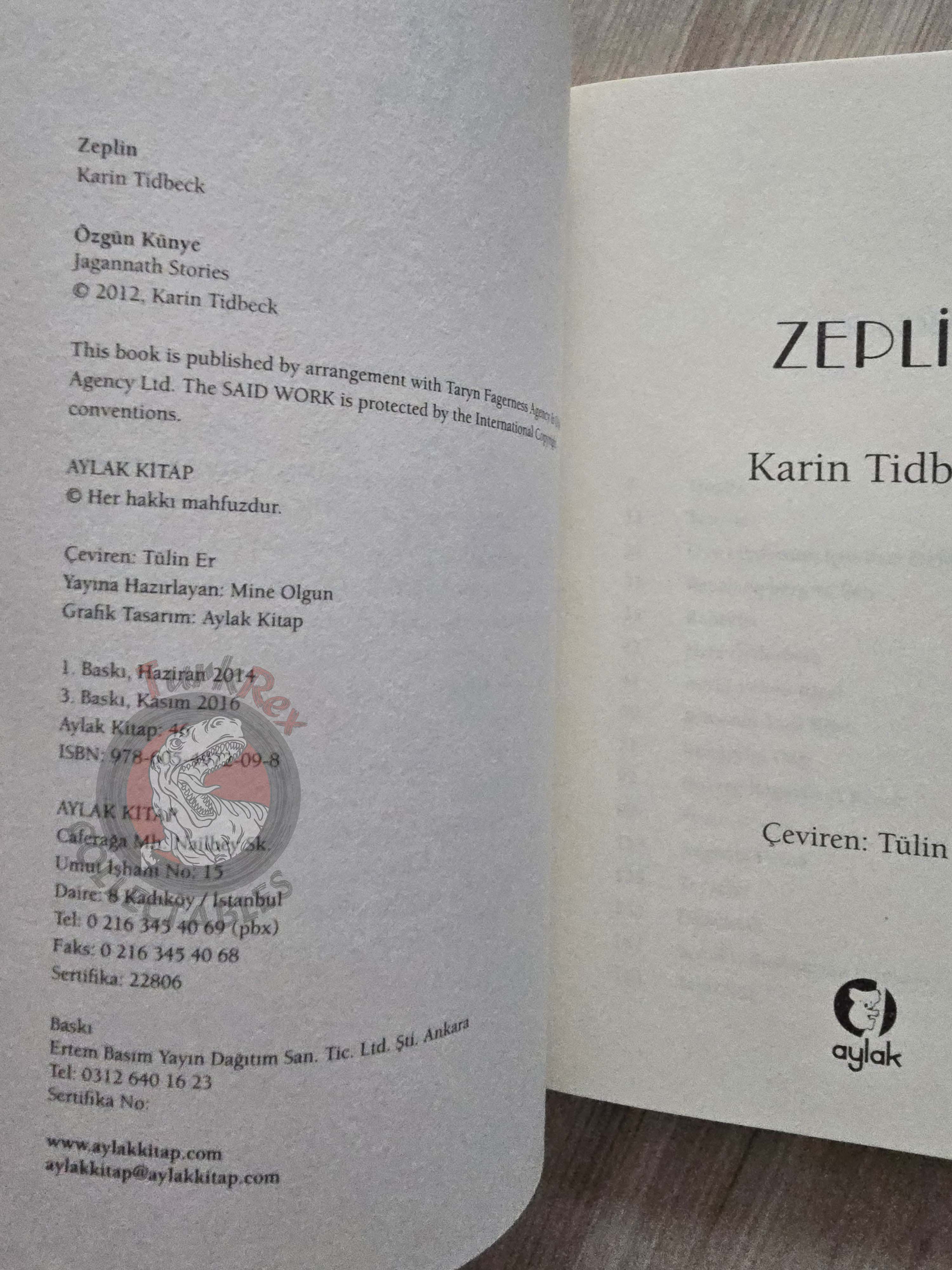 Karin Tidbeck – Jagannath Stories 2016 Turkish Book Turkey