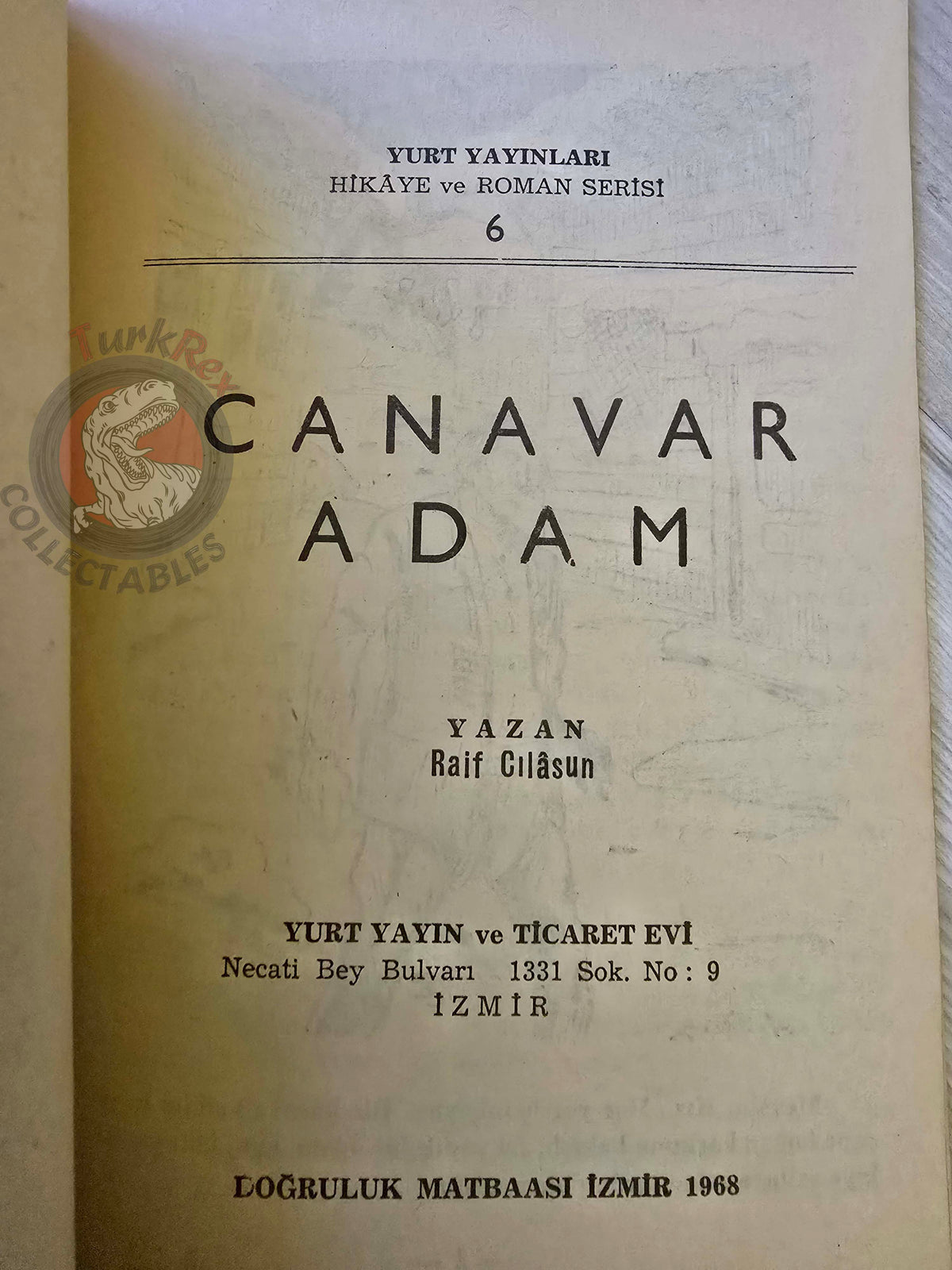 Raif Cılasun – The Monster Man 1968 Turkish Book Turkey Illustrated