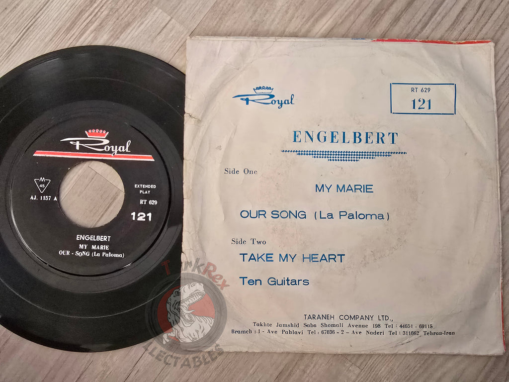 Engelbert Humperdinck – My Marie 7" Iran Pressing Vinyl Iranian Edition