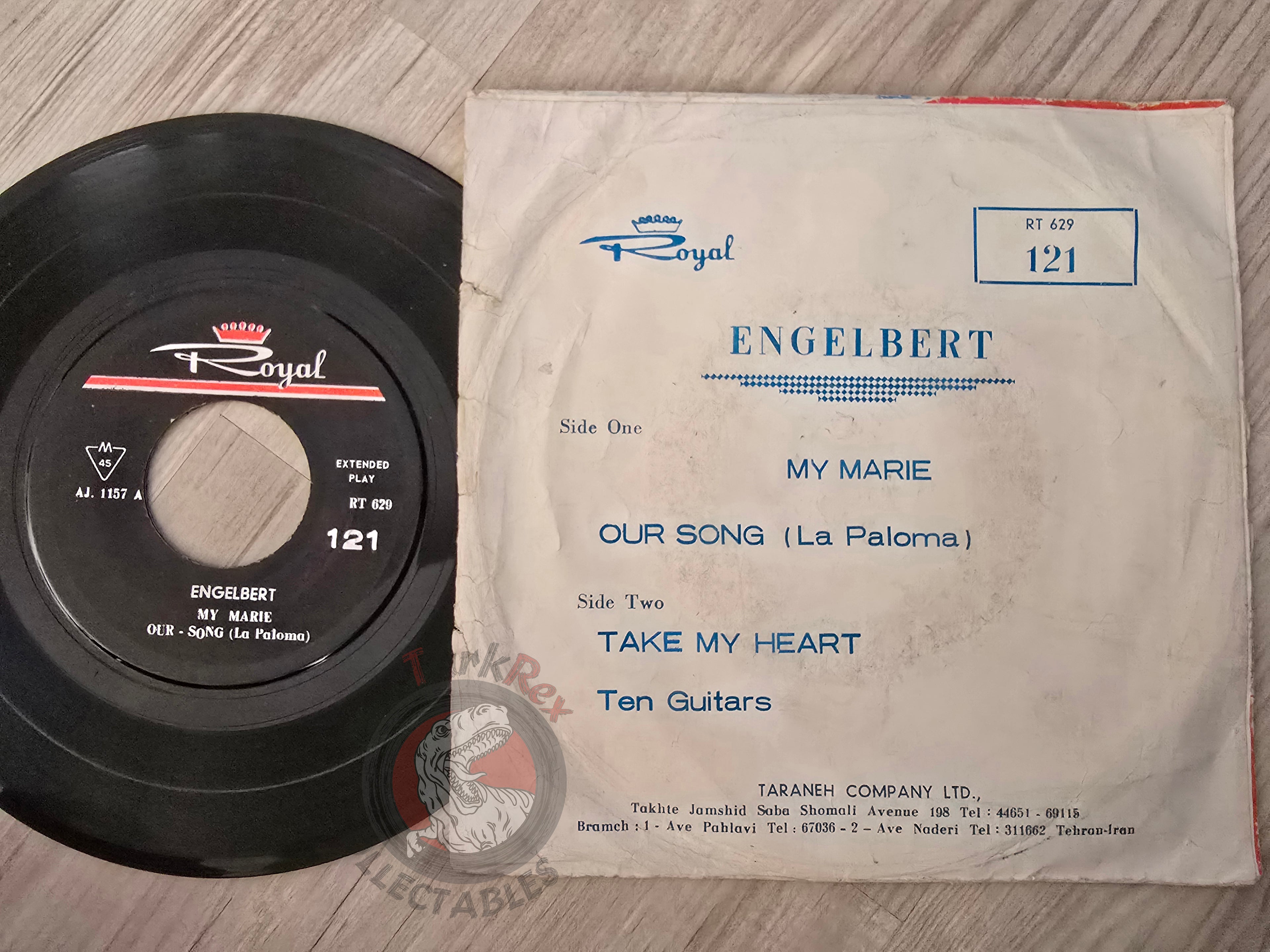 Engelbert Humperdinck – My Marie 7" Iran Pressing Vinyl Iranian Edition