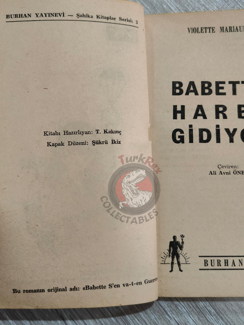 Violette Mariaud – Babette s'en va-t'en guerre 1961 1st Turkish Book Turkey Brigitte Bardot