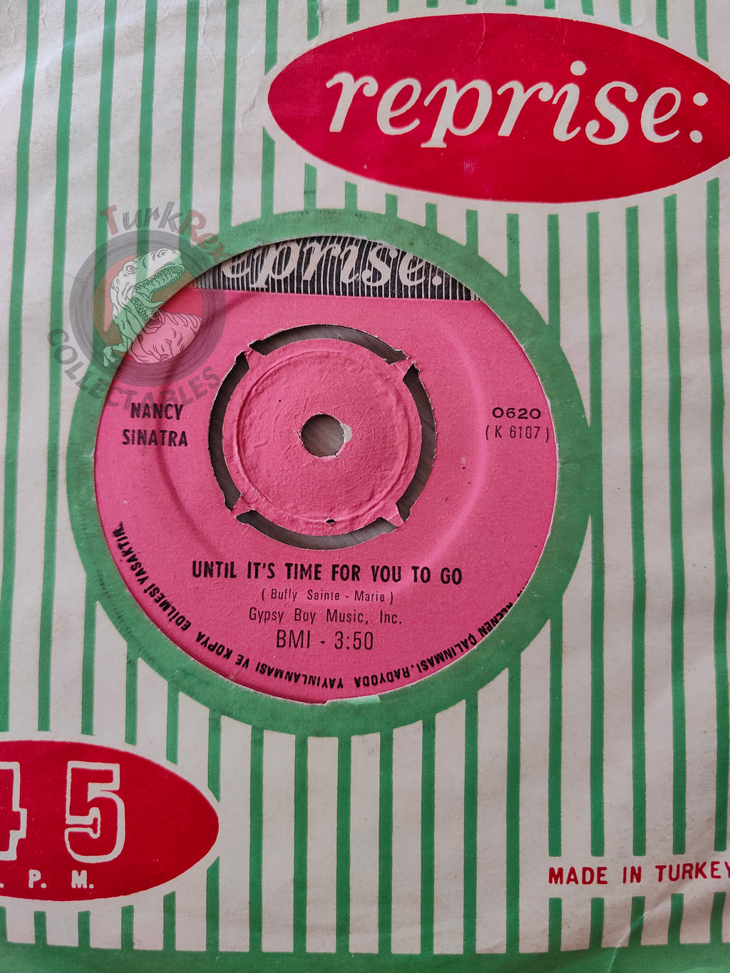 Nancy Sinatra – Lightning's Girl 7" Turkish Pressing Vinyl Turkey Edition