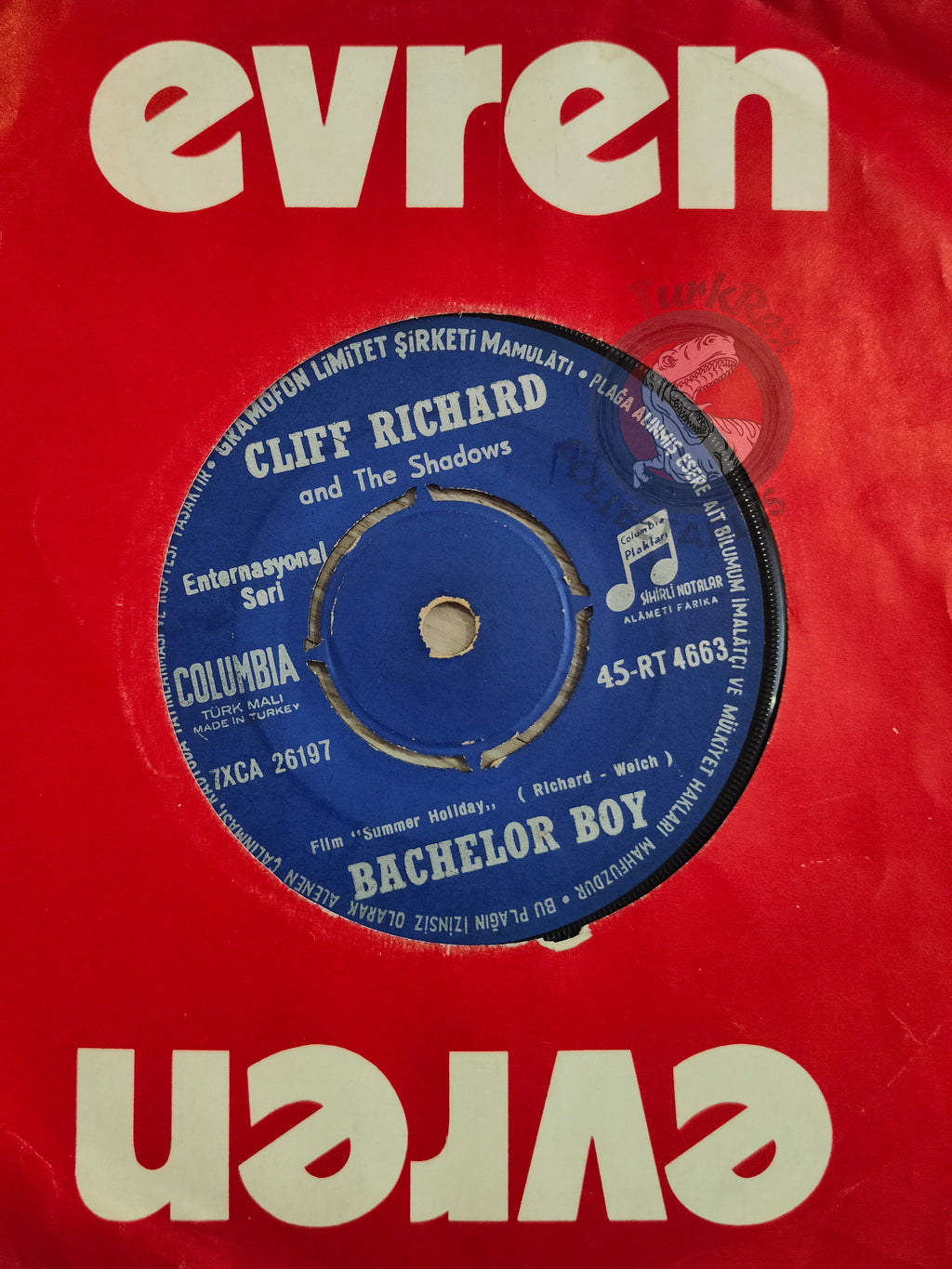 Cliff Richard And The Shadows – The Next Time 7" Turkish Pressing Vinyl Turkey Edition 1