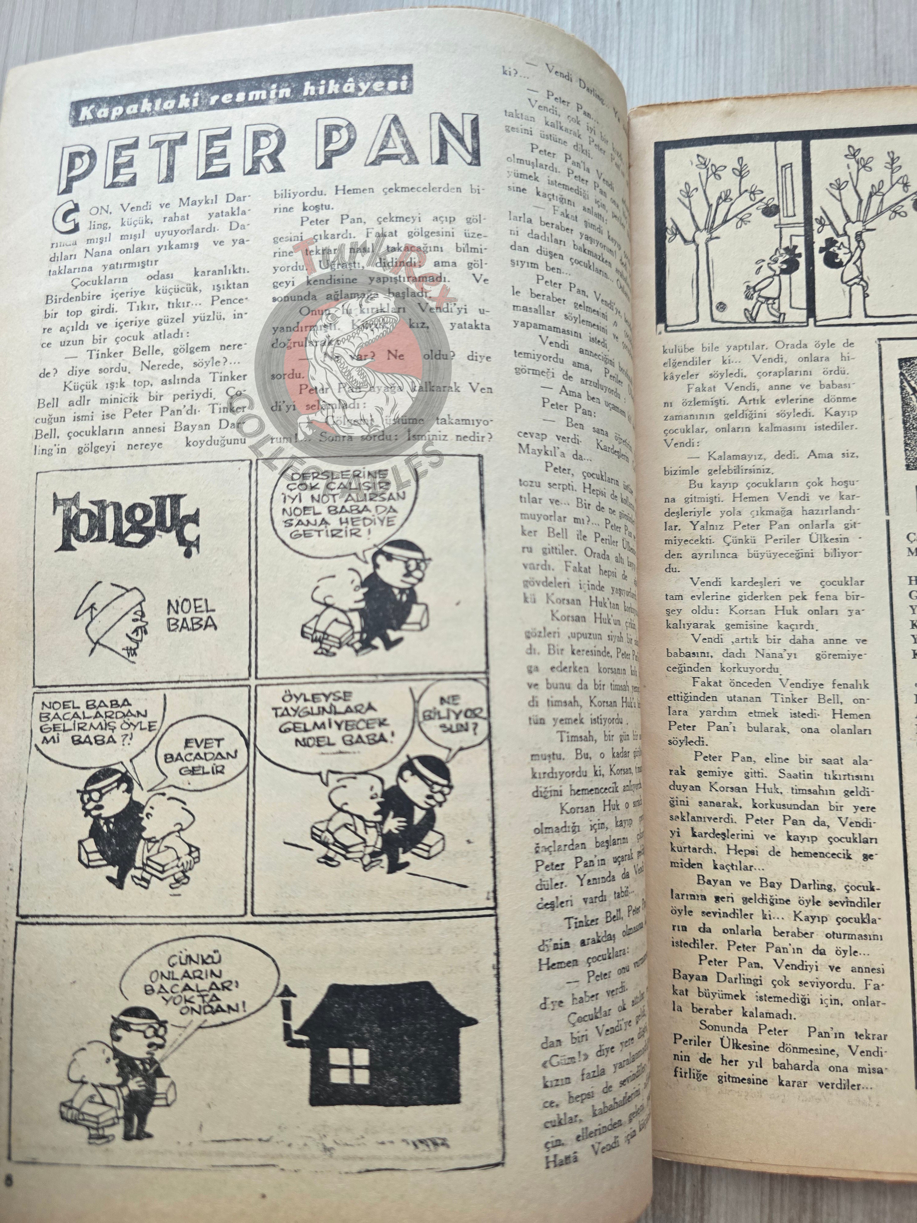 Çocuk Haftası Magazine 1962 Peter Pan Turkish Comic Turkey