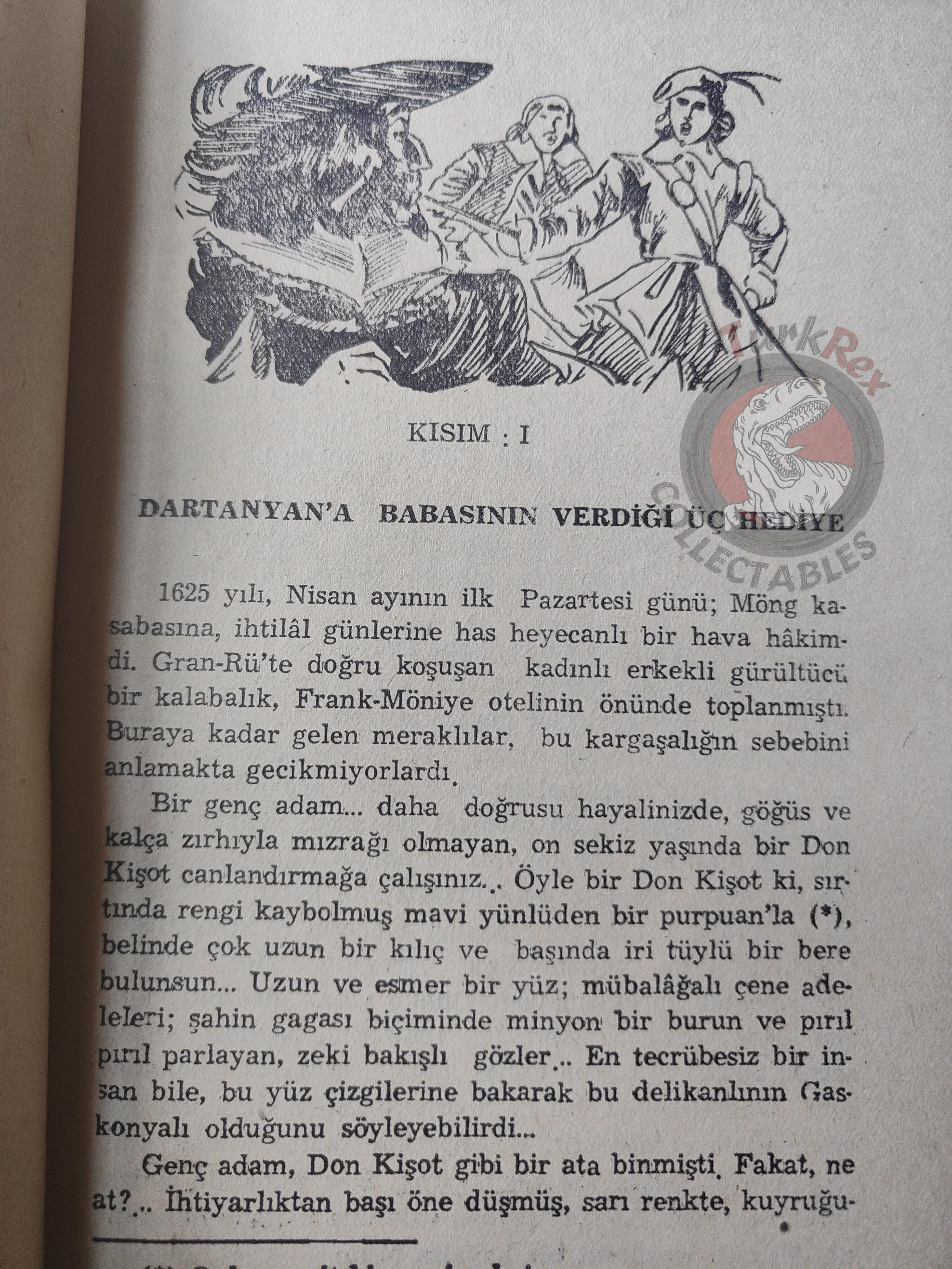 Alexandre Dumas – The Three Musketeers 1961 Turkish Book Turkey Illustrated
