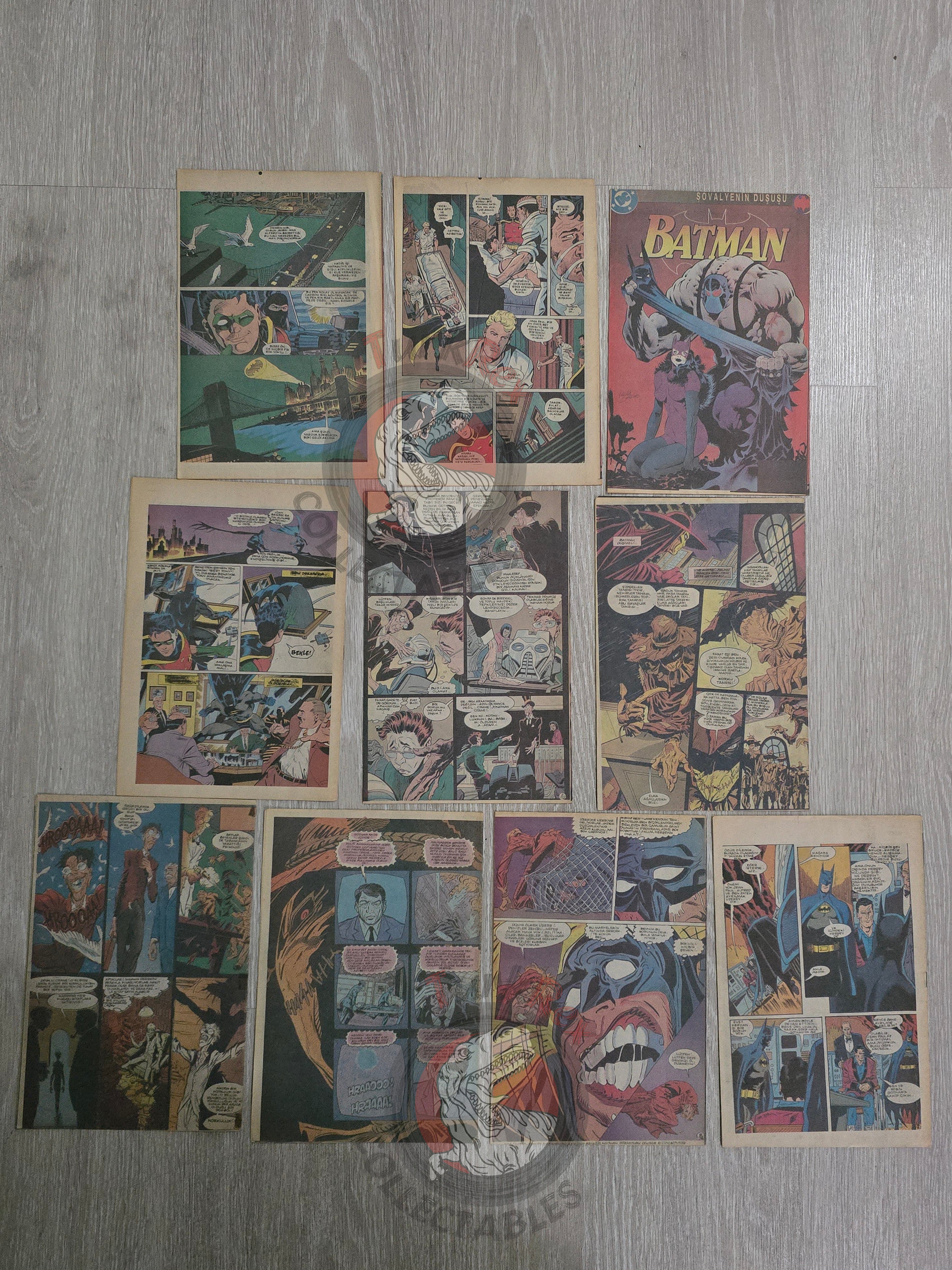 Batman: Knightfall #1-10 Complete Set 1996 Turkish Comic Turkey