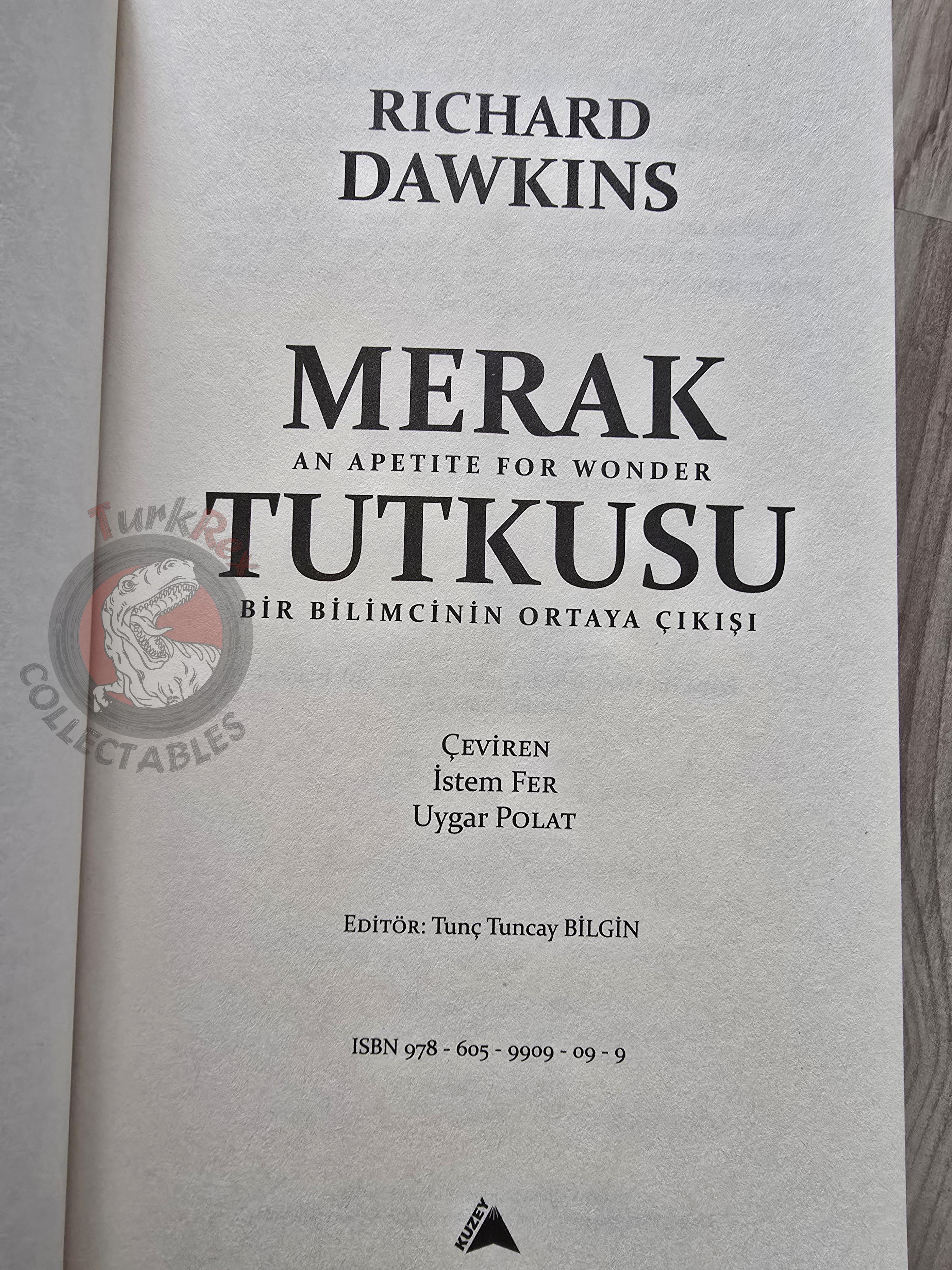 Richard Dawkins –  An Appetite For Wonder 2015 1st Turkish Book Turkey