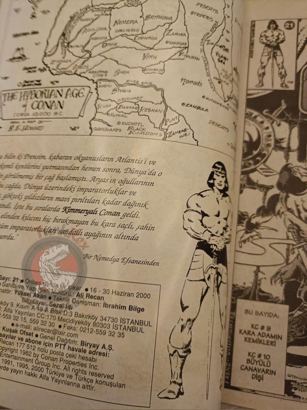 Kral Conan #21 King Conan #9 #10 Turkish Comic Turkey Ken Kelly