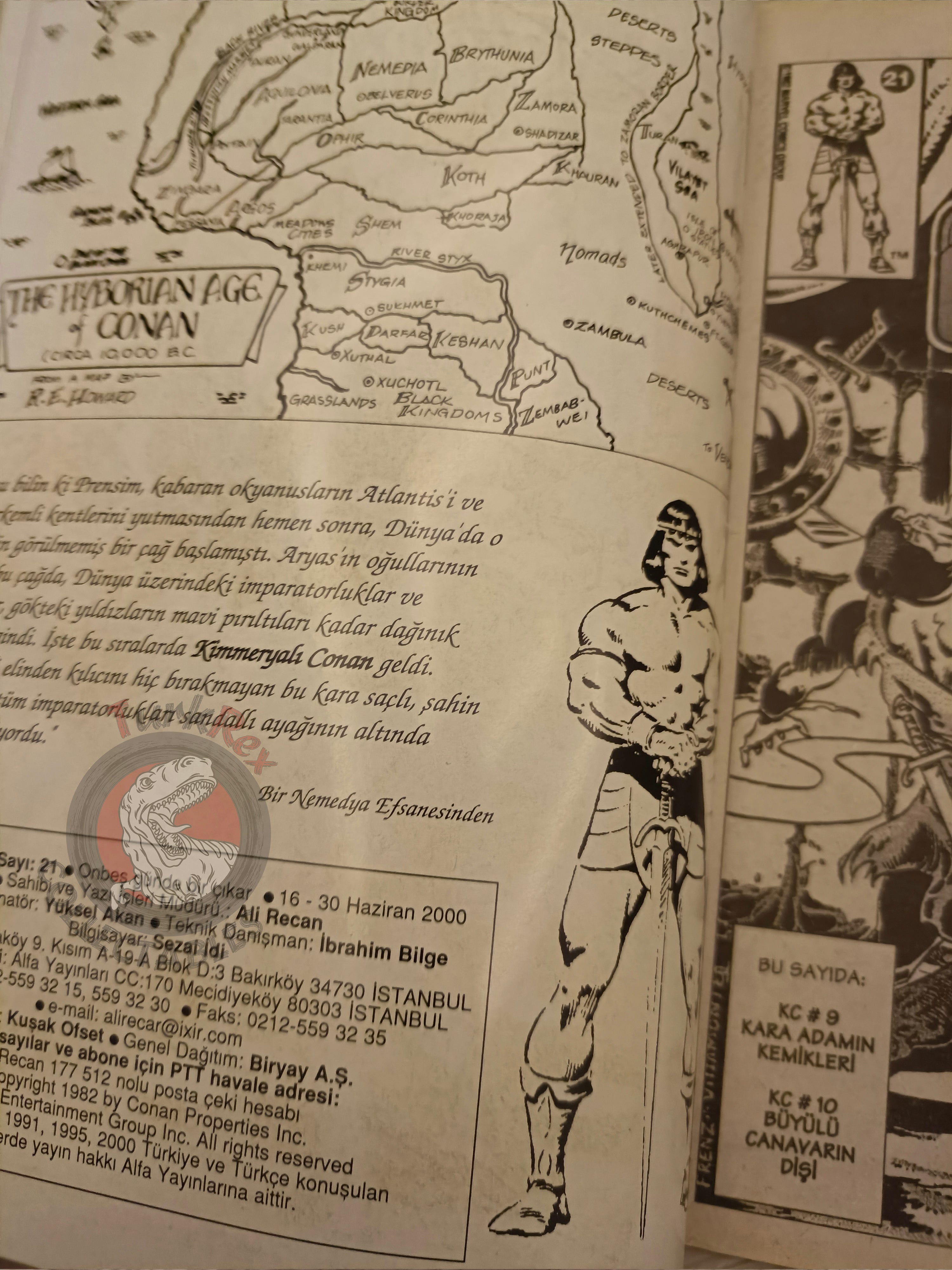 Kral Conan #21 King Conan #9 #10 Turkish Comic Turkey Ken Kelly