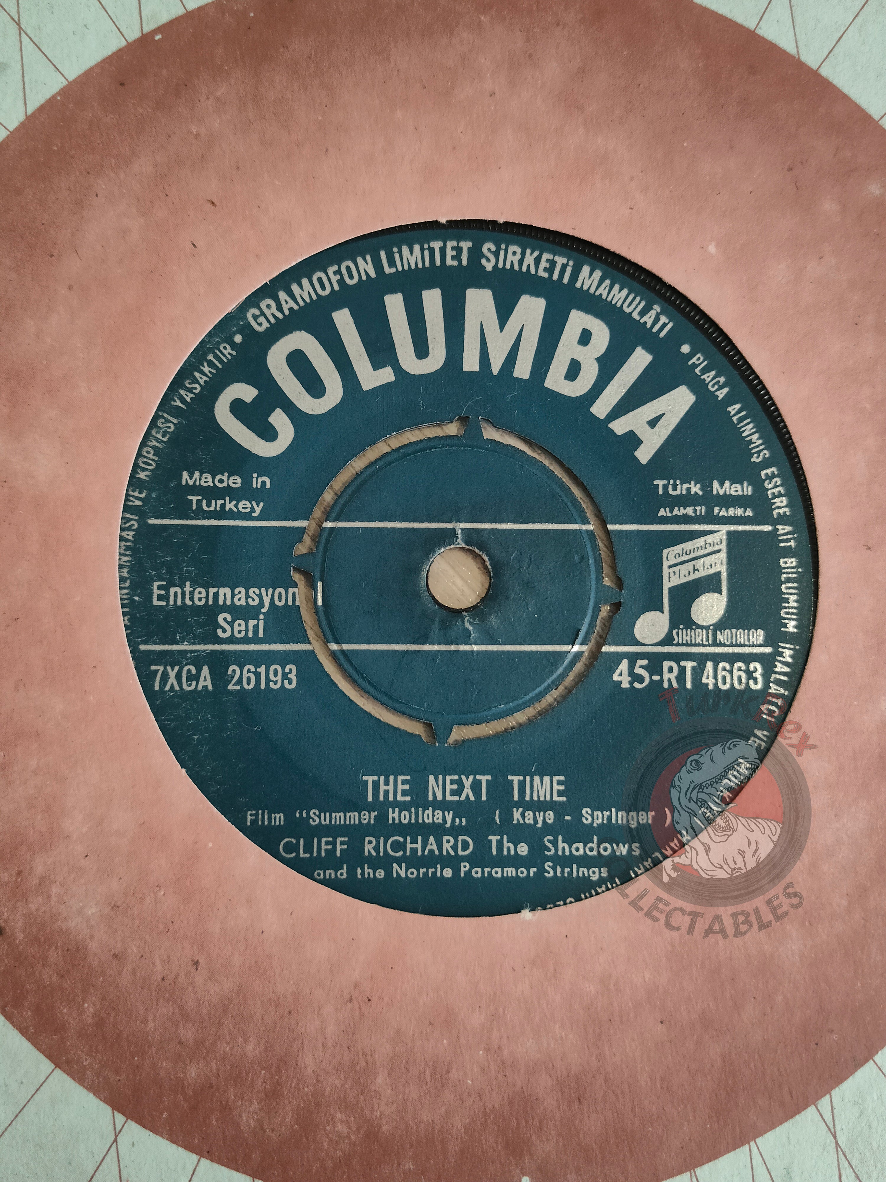 Cliff Richard And The Shadows – The Next Time 7" Turkish Pressing Vinyl Turkey Edition 3