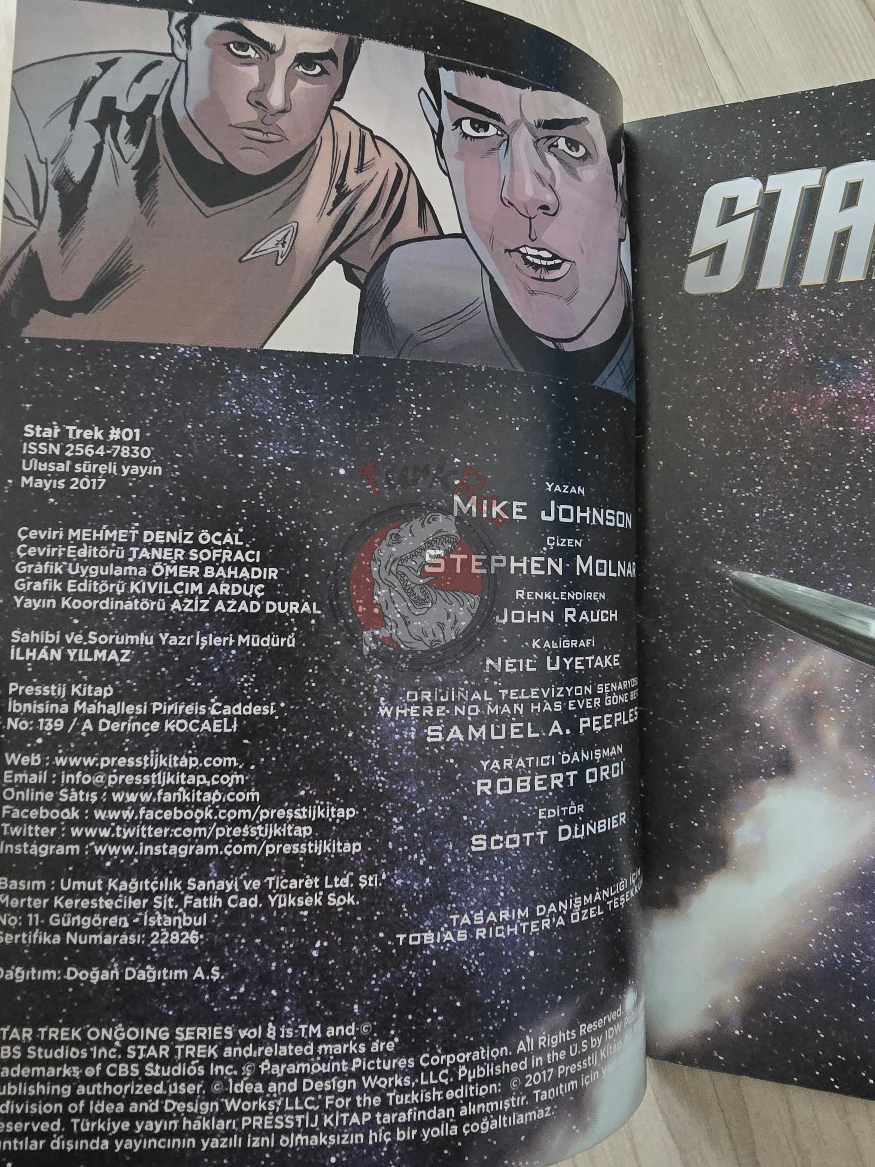 Star Trek #1 2017 Turkish Comic Turkey IDW Publishing Nostalgia