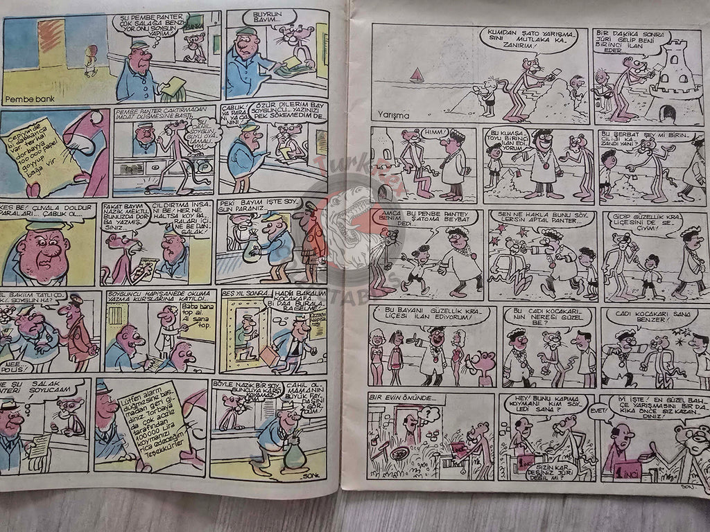 The Pink Panther 80s Turkish Comic Turkey Bulvar Gazetesi