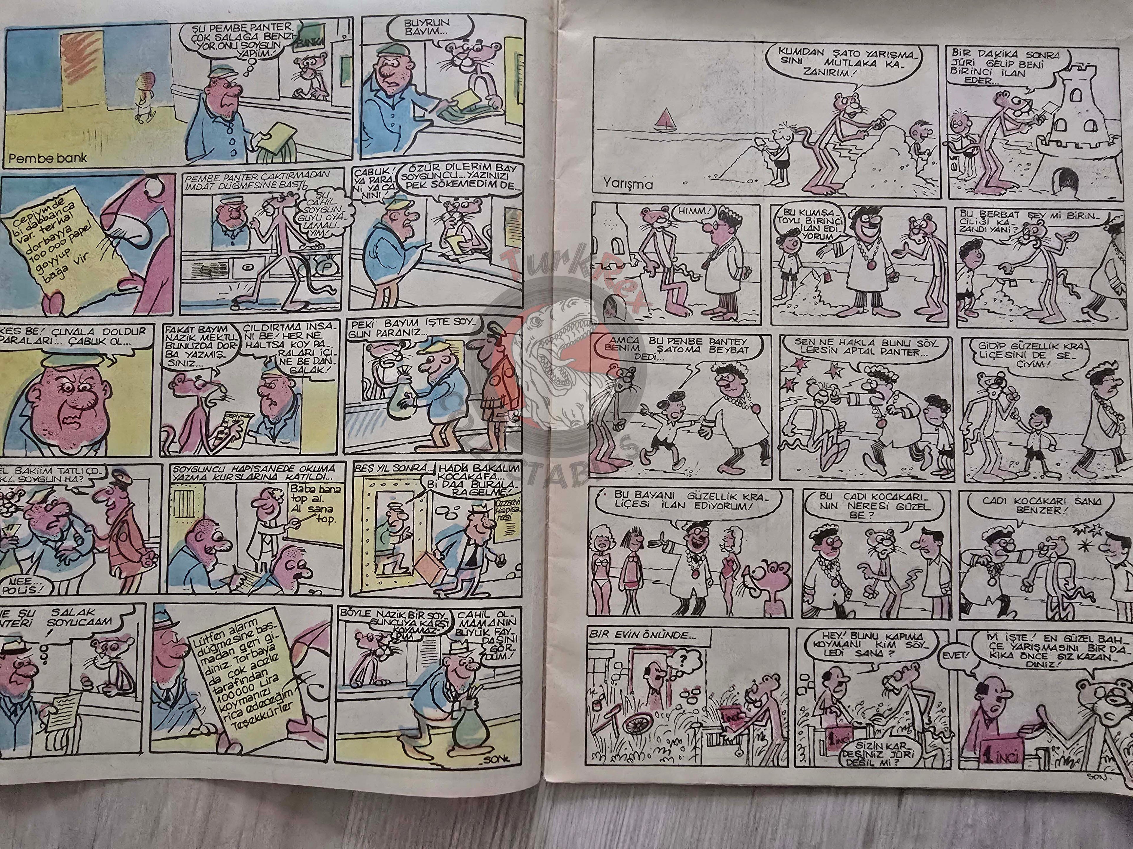 The Pink Panther 80s Turkish Comic Turkey Bulvar Gazetesi