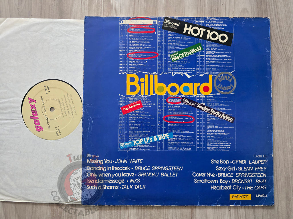 Various – Billboard Dünya Listeleri Turkish Pressing Vinyl Turkey Edition