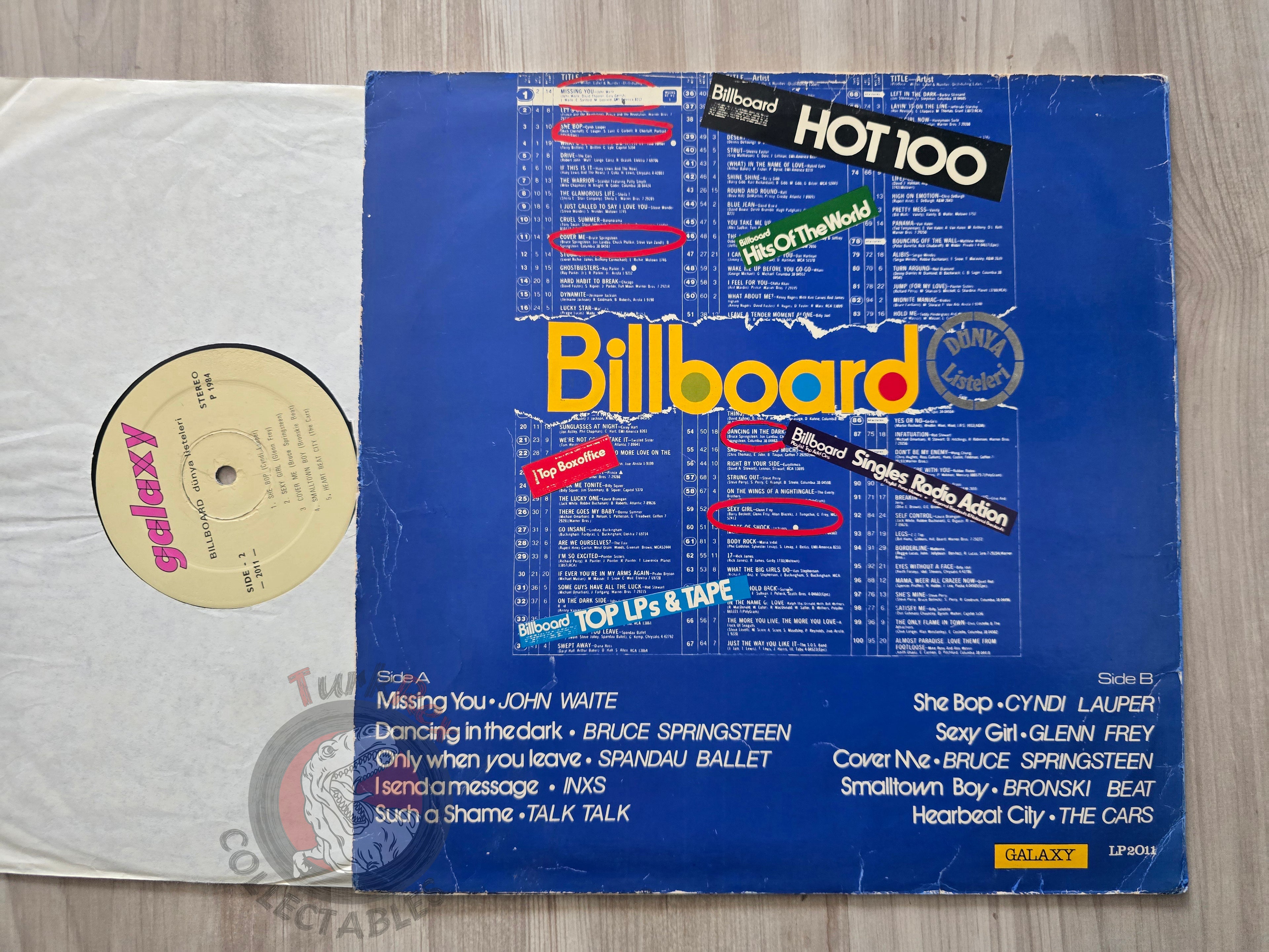 Various – Billboard Dünya Listeleri Turkish Pressing Vinyl Turkey Edition