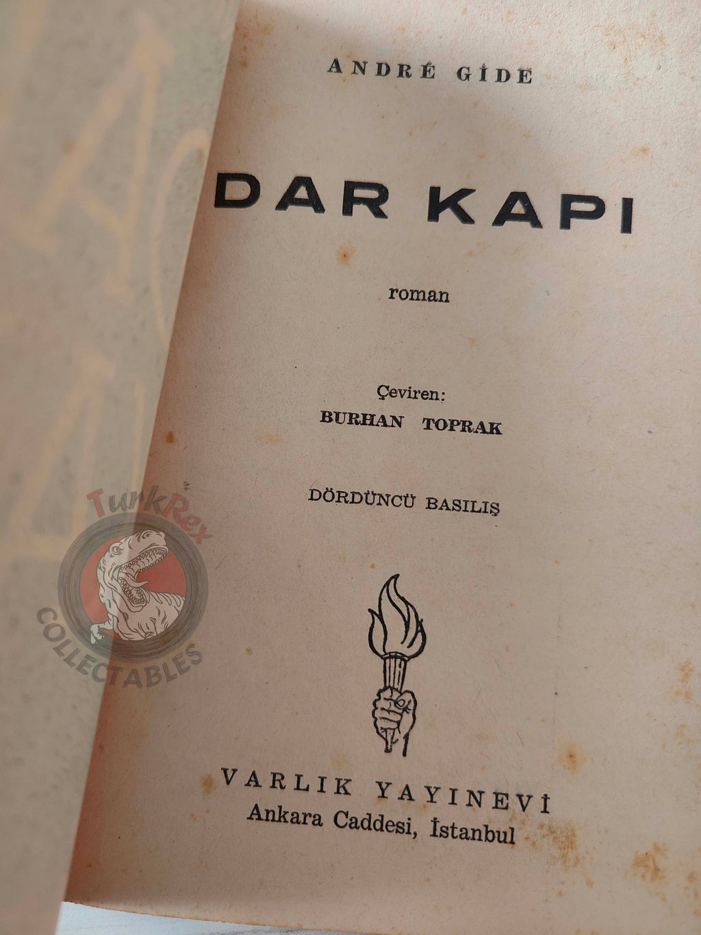André Gide – Strait Is the Gate 1957 Turkish Book Turkey