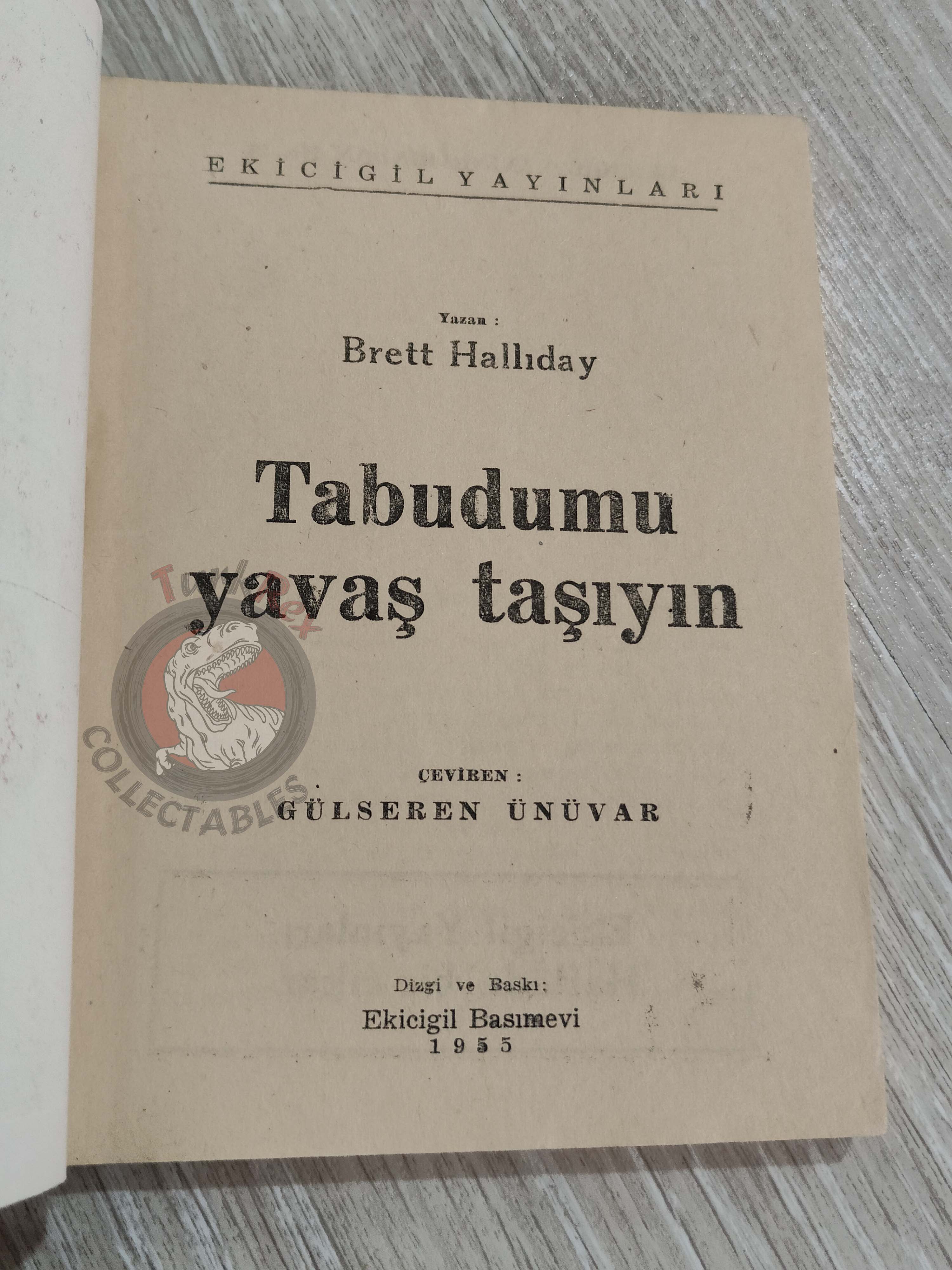 Brett Halliday – Bodies Are Where You Find Them 1955 Turkish Book Turkey
