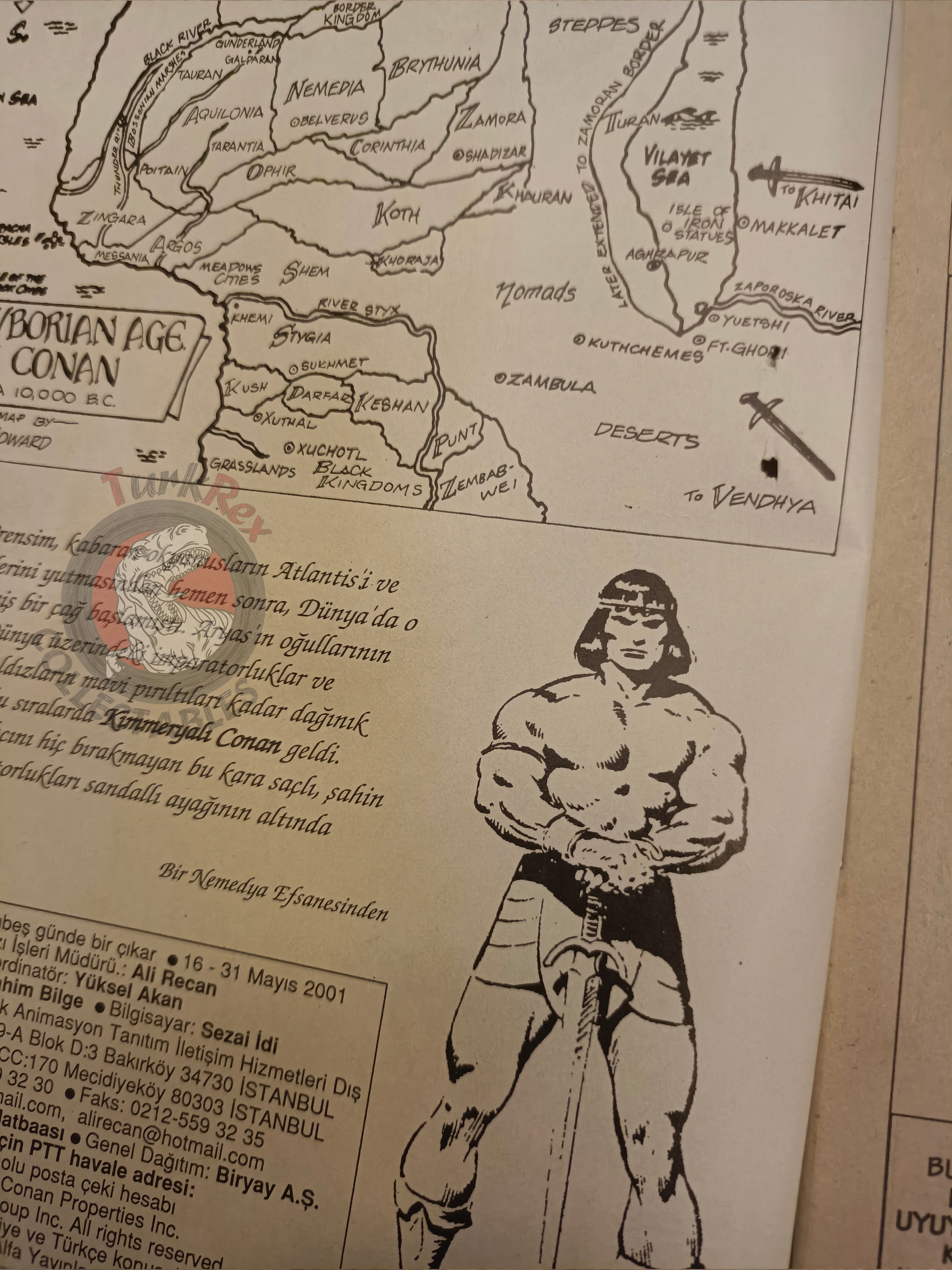 Kral Conan #36 King Conan #29 #30 Turkish Comic Turkey Ken Kelly Prince Conn