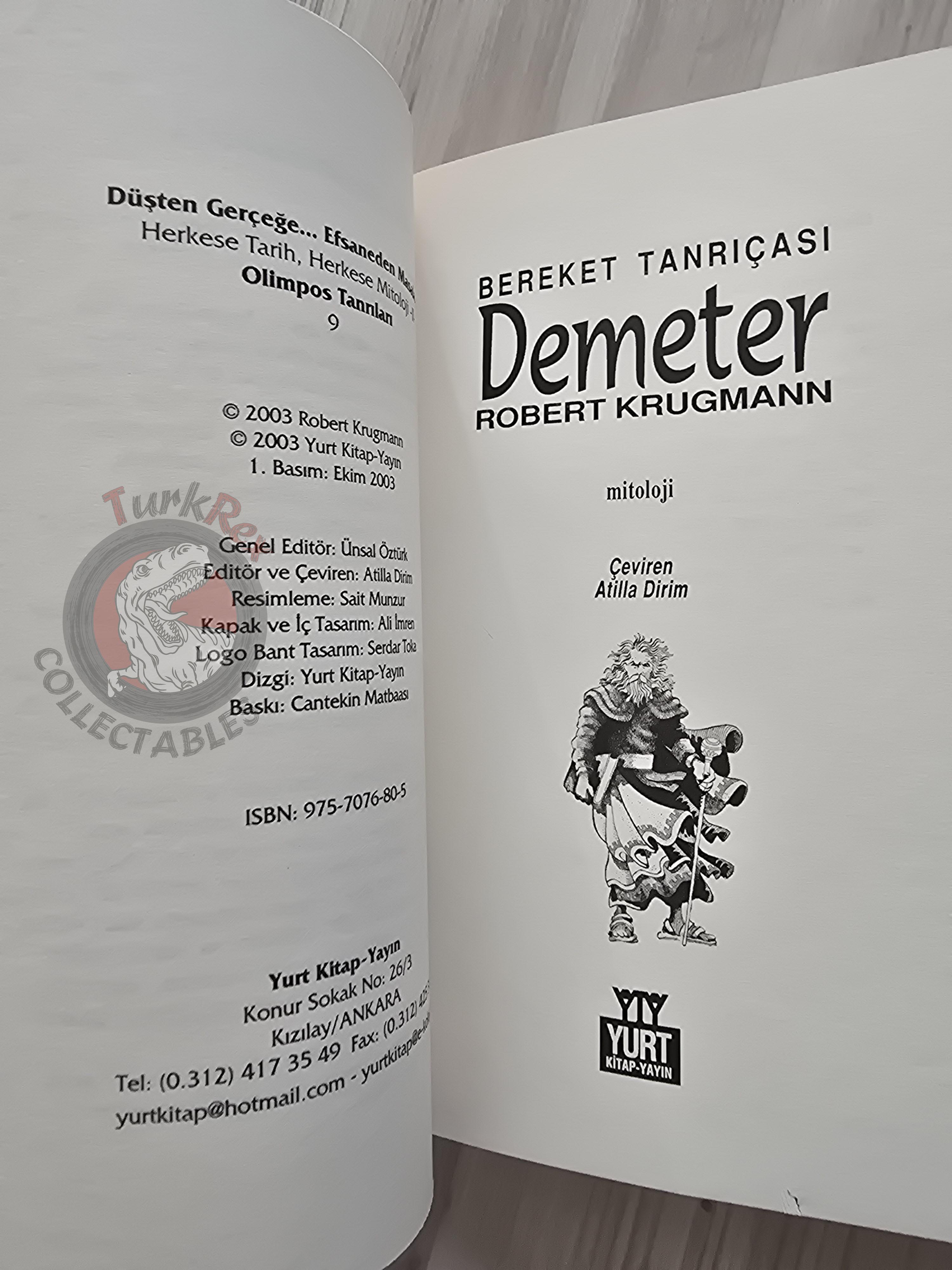 Demeter – Robert Krugmann 2003 Turkish Book Turkey Illustrated by Turkish Artist