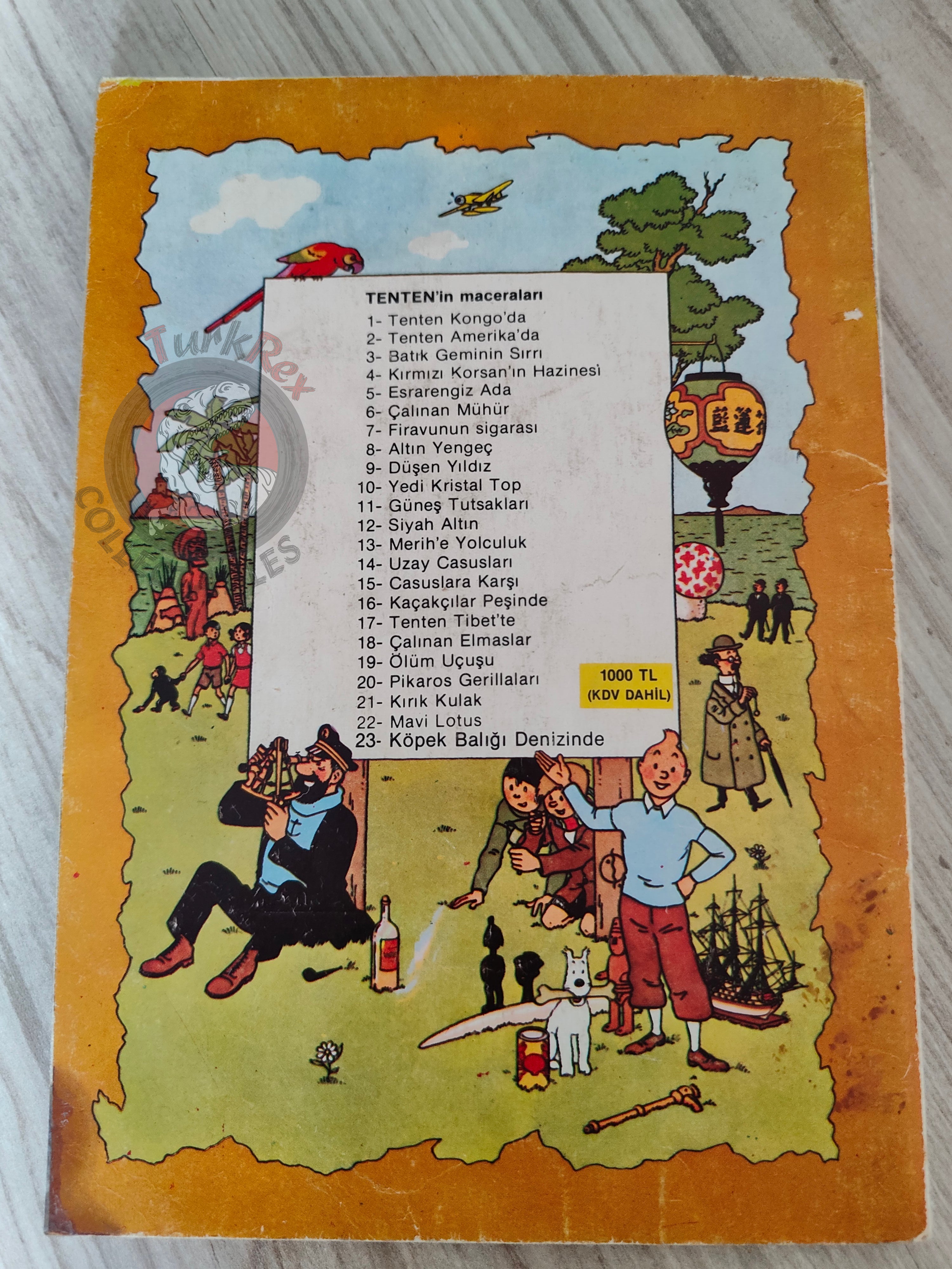 Tintin – Tintin and the Lake of Sharks mid 1980s Turkish Edition Comic Turkey 2