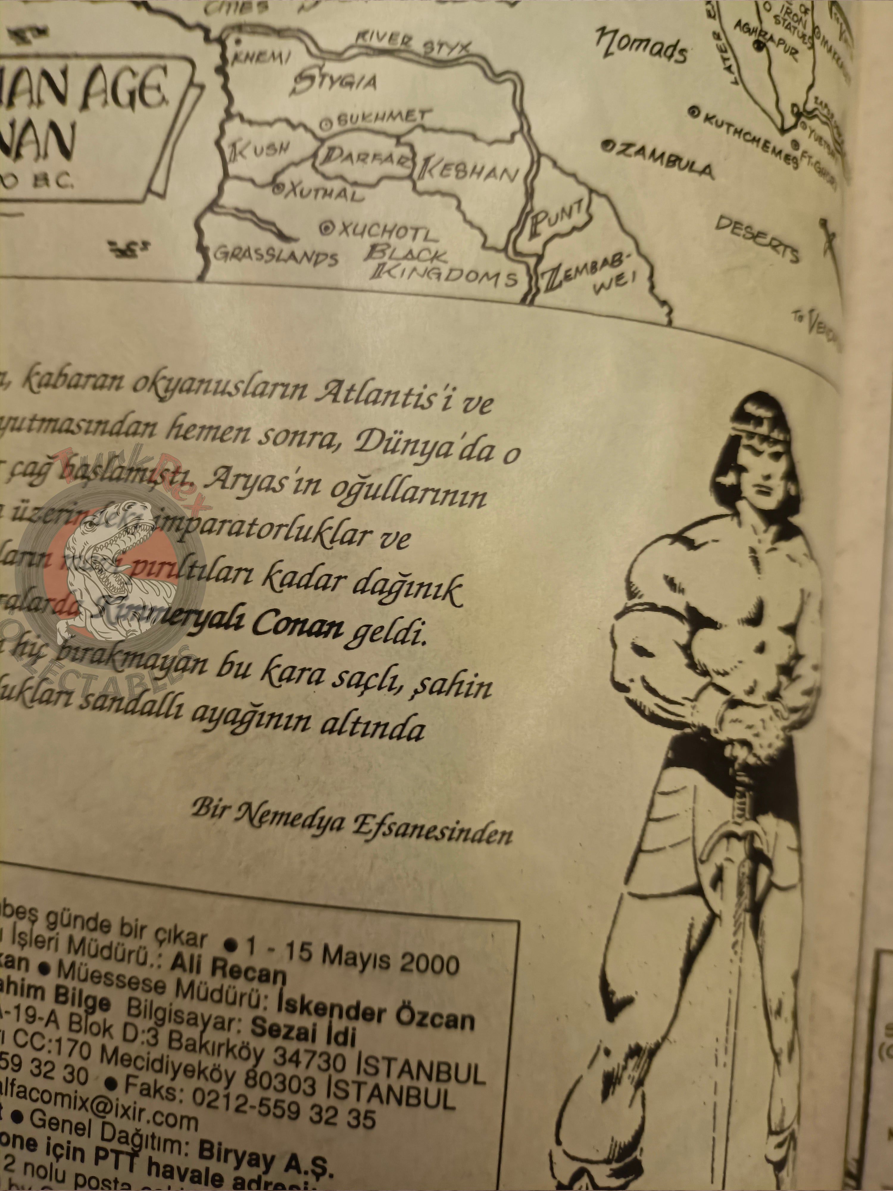 Kral Conan #17 King Conan #1 #2 #3 Turkish Comic Turkey SSOC #50
