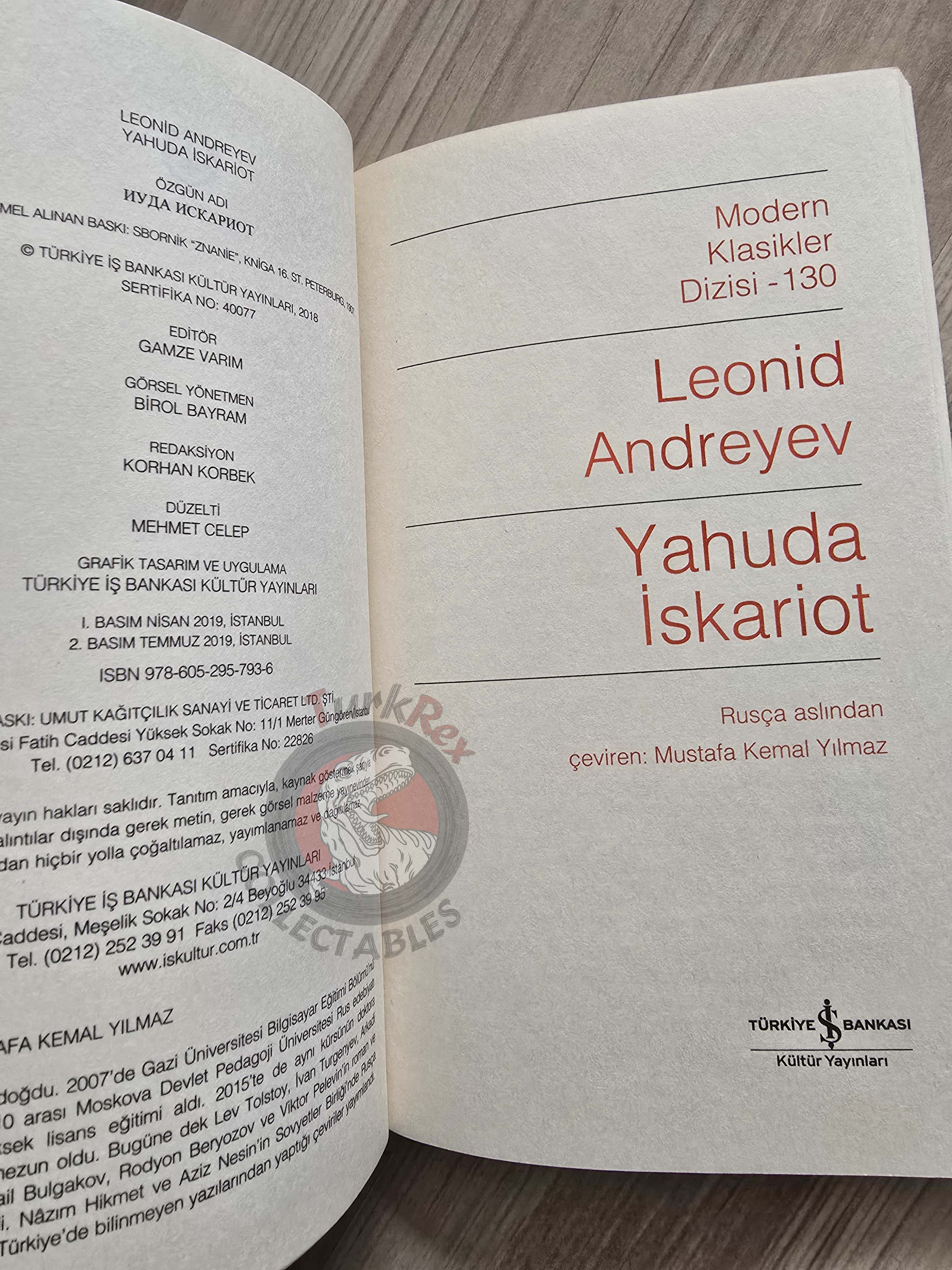Leonid Andreyev – Judas Iscariot 2019 Turkish Book Turkey