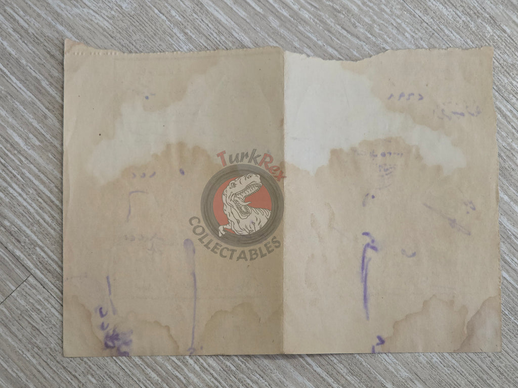 Ottoman Tax Receipt 1919 Armenian Merchant Pickle Shop İstanbul Aksaray Armenia