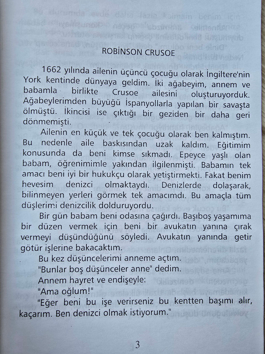 Daniel Defoe – Robinson Crusoe 1989 Turkish Book Turkey